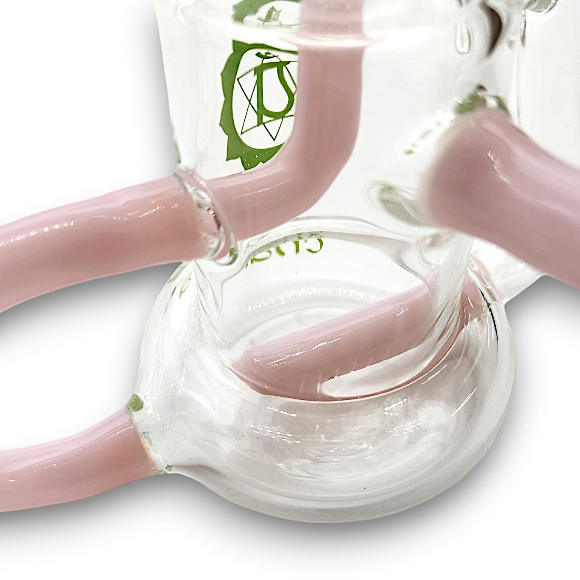 8" Chakra Glass Inline Percolator Recycler Bong