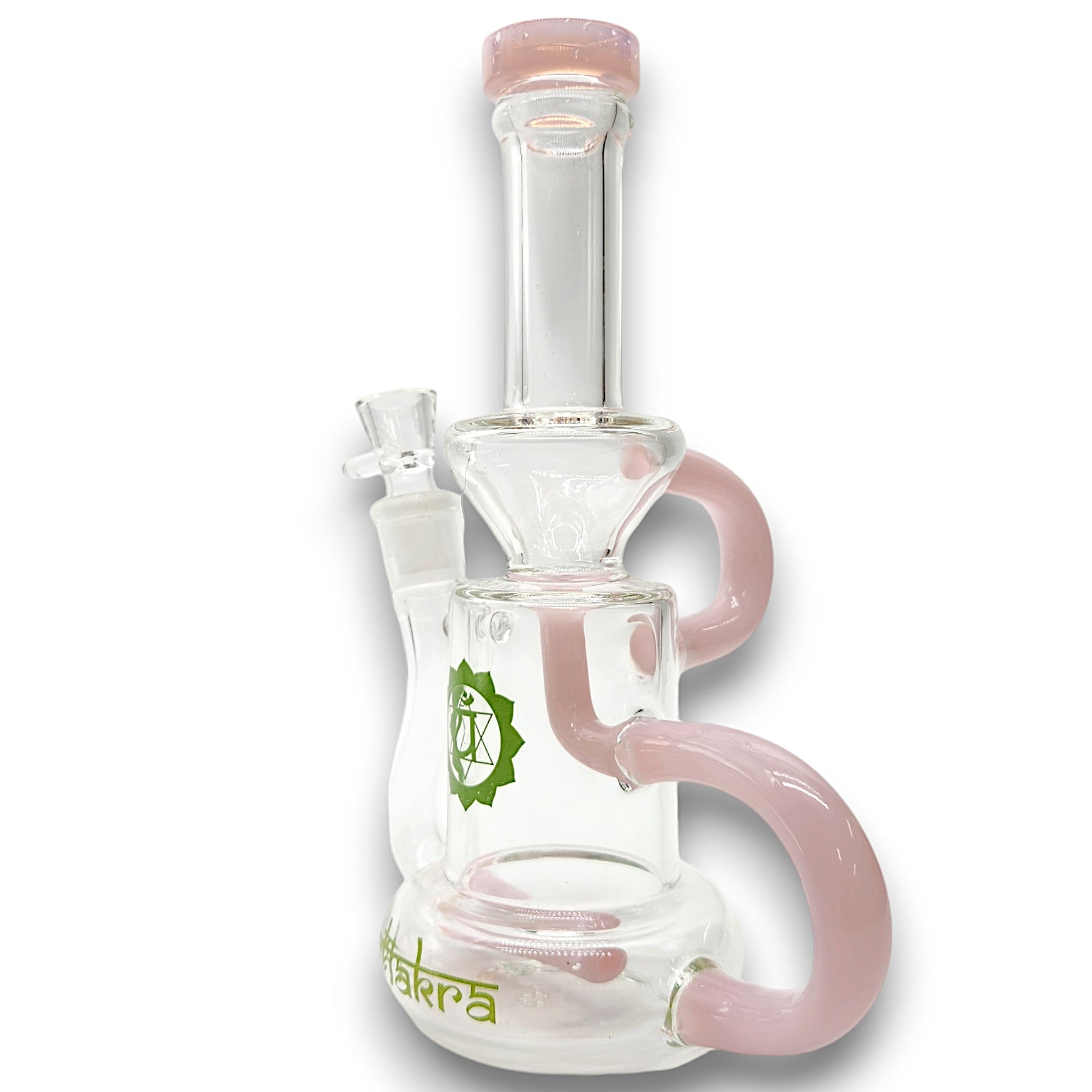 8" Chakra Glass Inline Percolator Recycler Bong