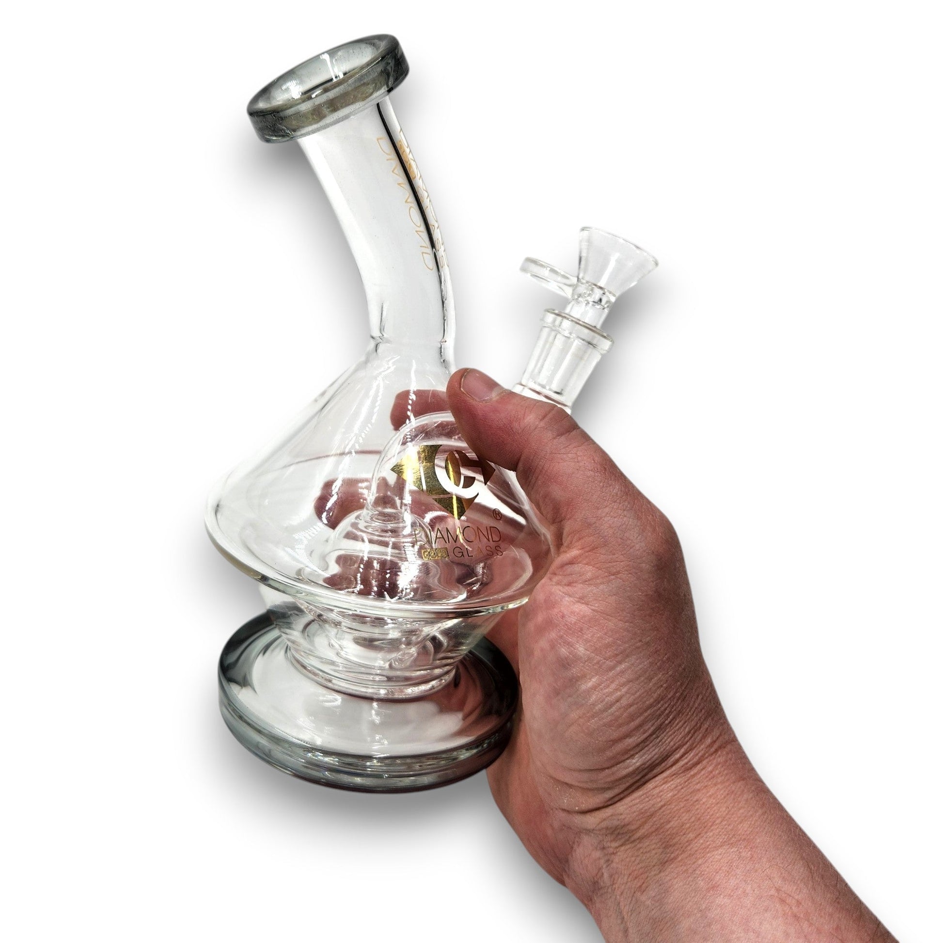 8" Diamond Dome Perc Bong