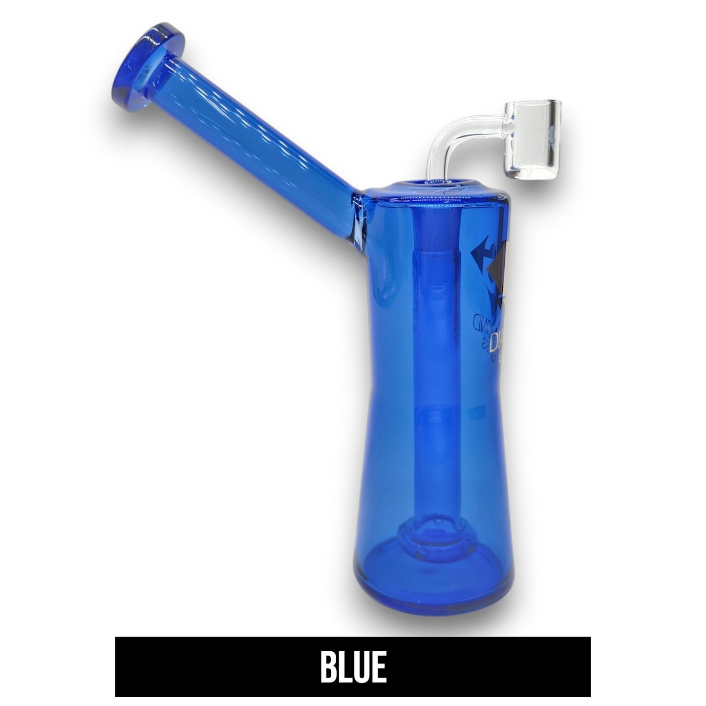 8" Diamond Glass Circ Perc Bubbler Bong Dab Rig
