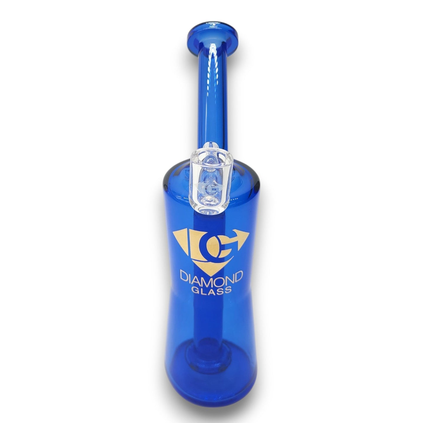 8" Diamond Glass Circ Perc Bubbler Bong Dab Rig