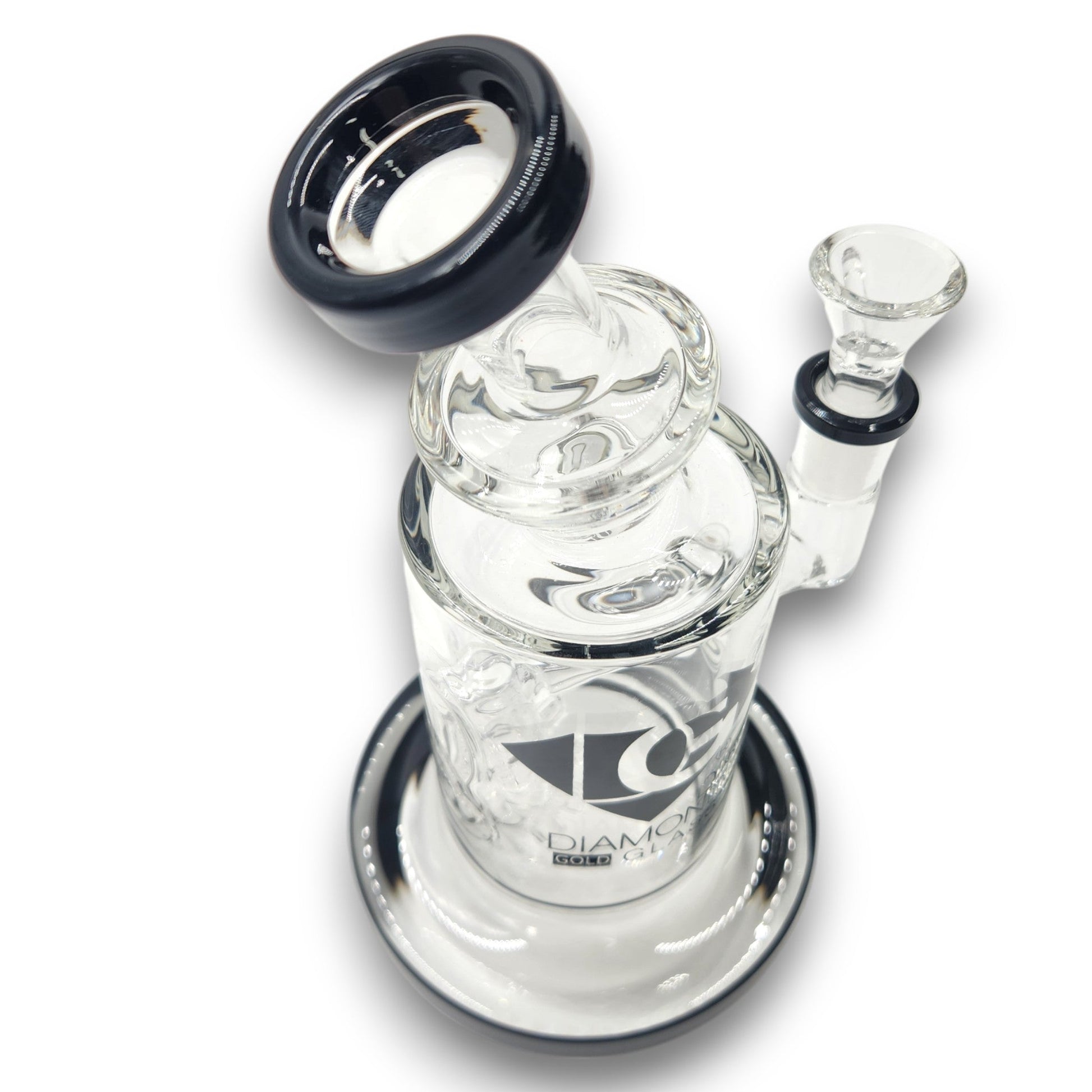 8" Diamond Glass Sprinkler Percolator Bong