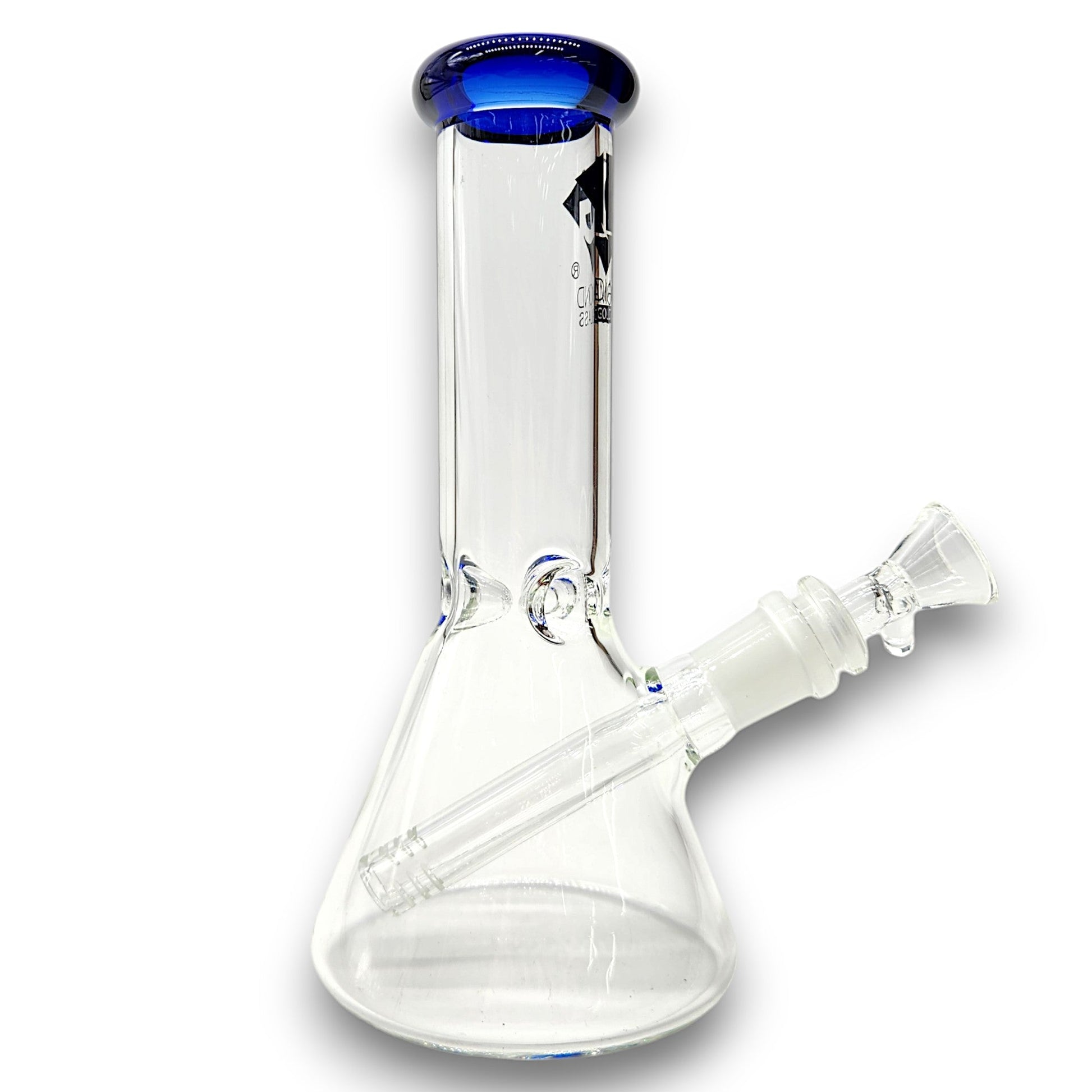 8" Diamond Gold Glass Beaker