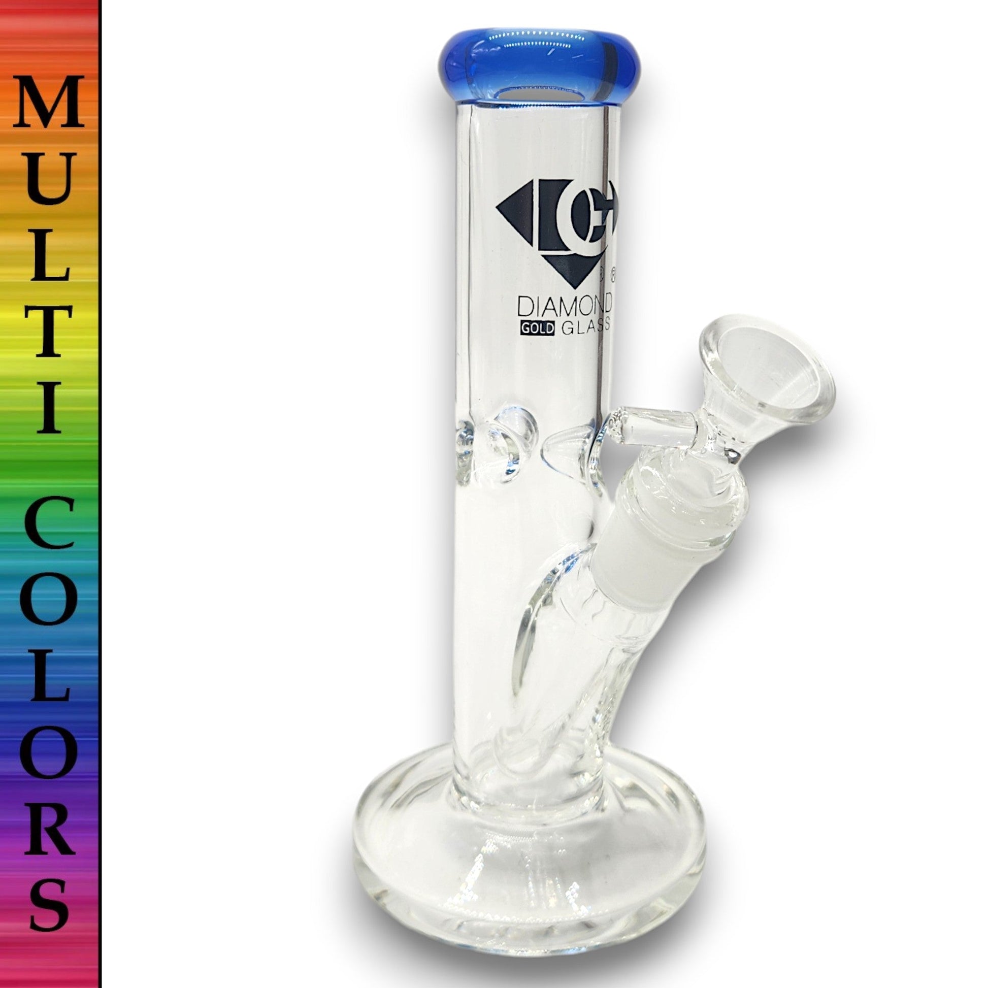 8" Diamond Straight Tube Bong