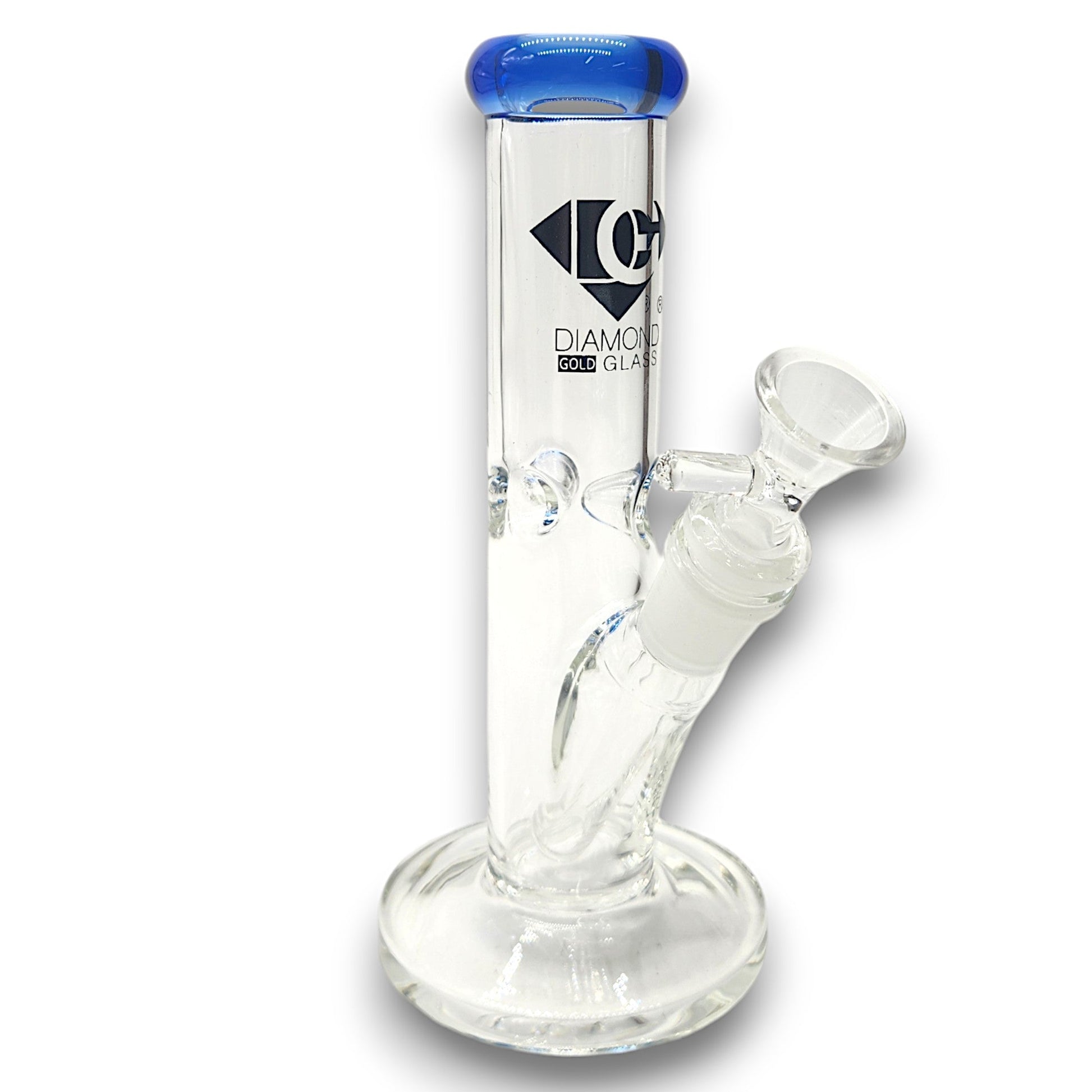 8" Diamond Straight Tube Bong