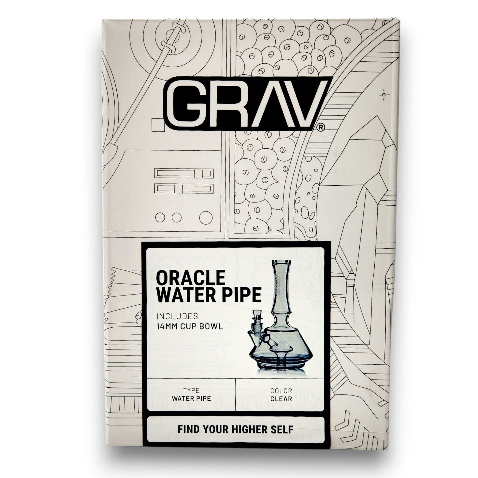 8" GRAV Oracle Dome Perc Beaker Bong