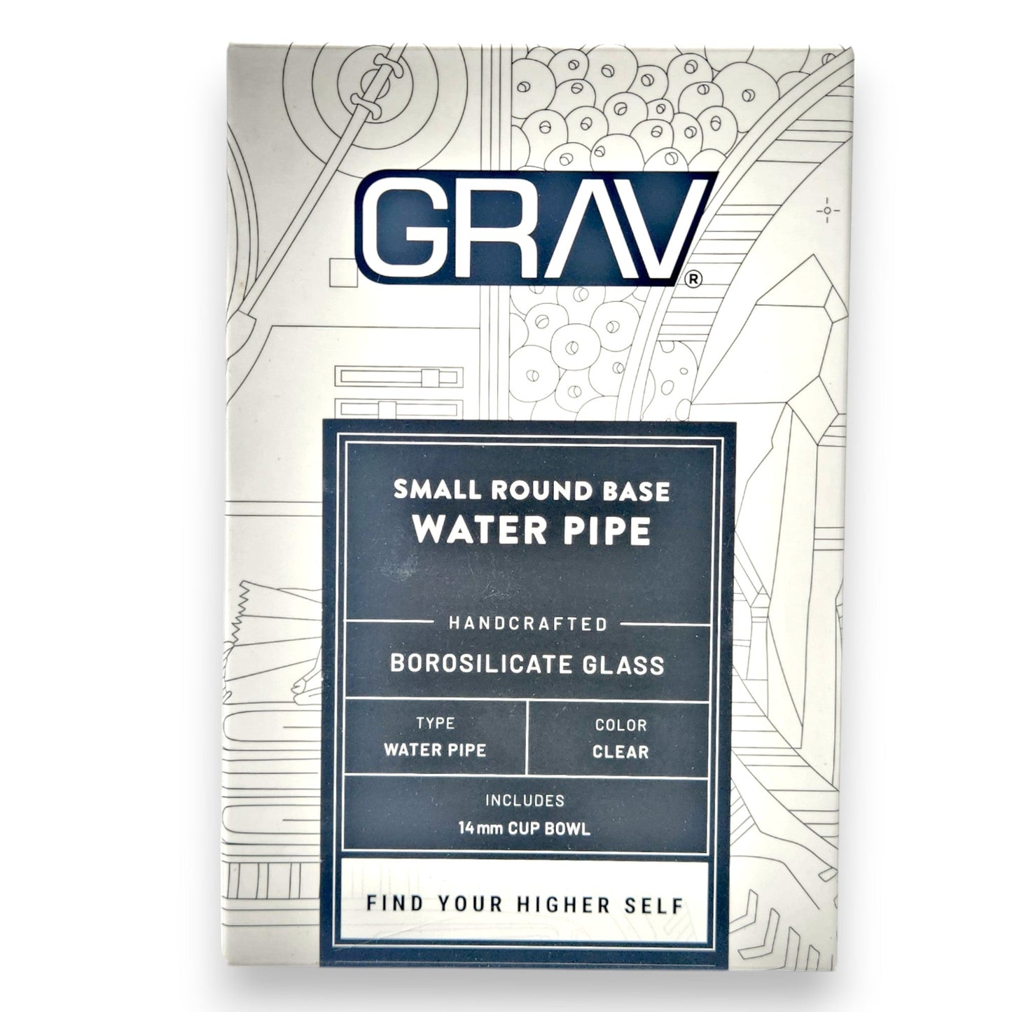 8" GRAV Small Round Base Beaker Bong