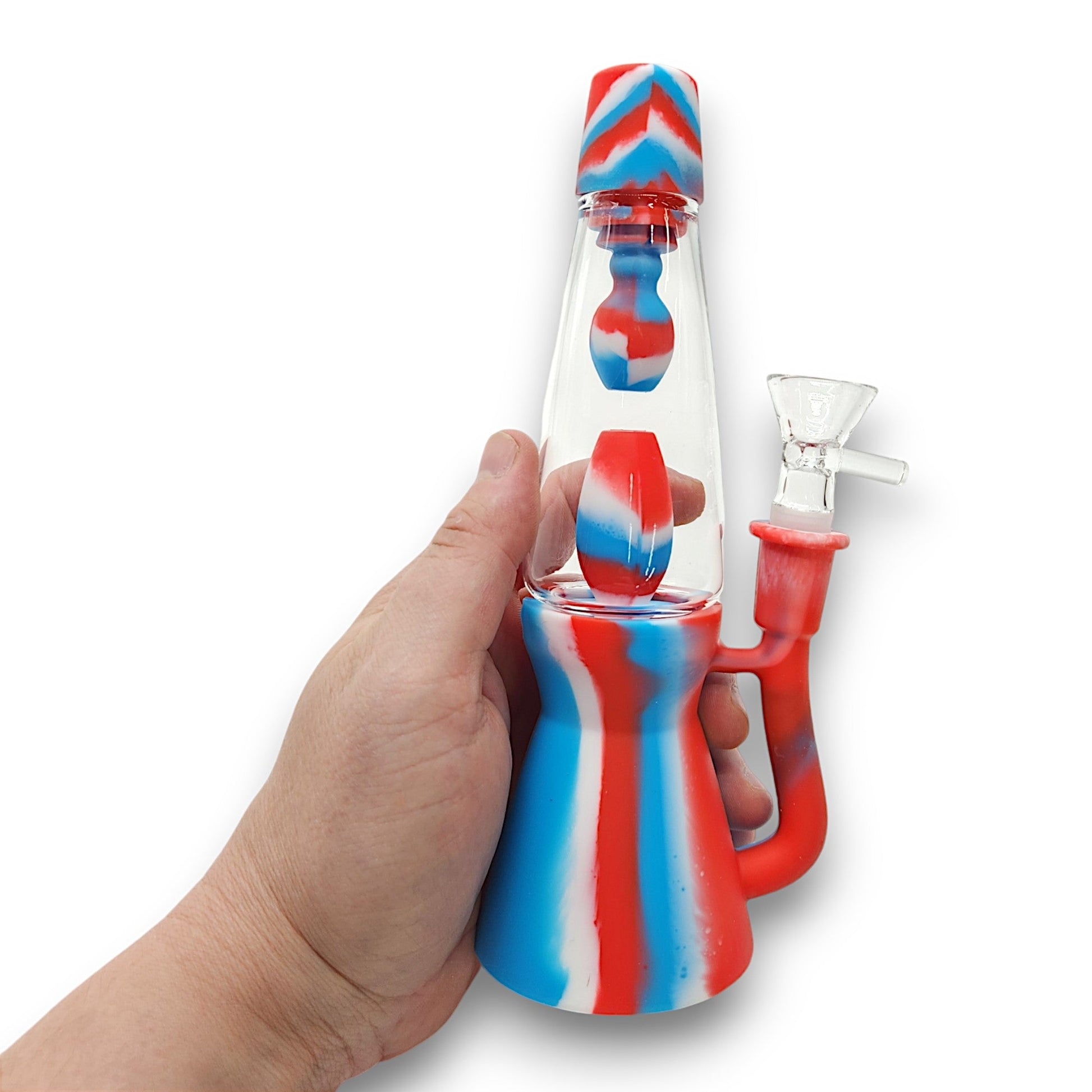 8" Lava Lamp Silicone Bong