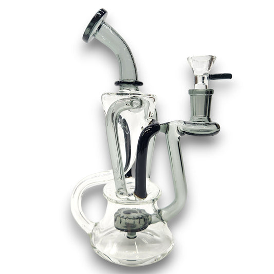 8" Pulsar 4 Tube Circ Perc Vortex Recycler Dab Rig Bong