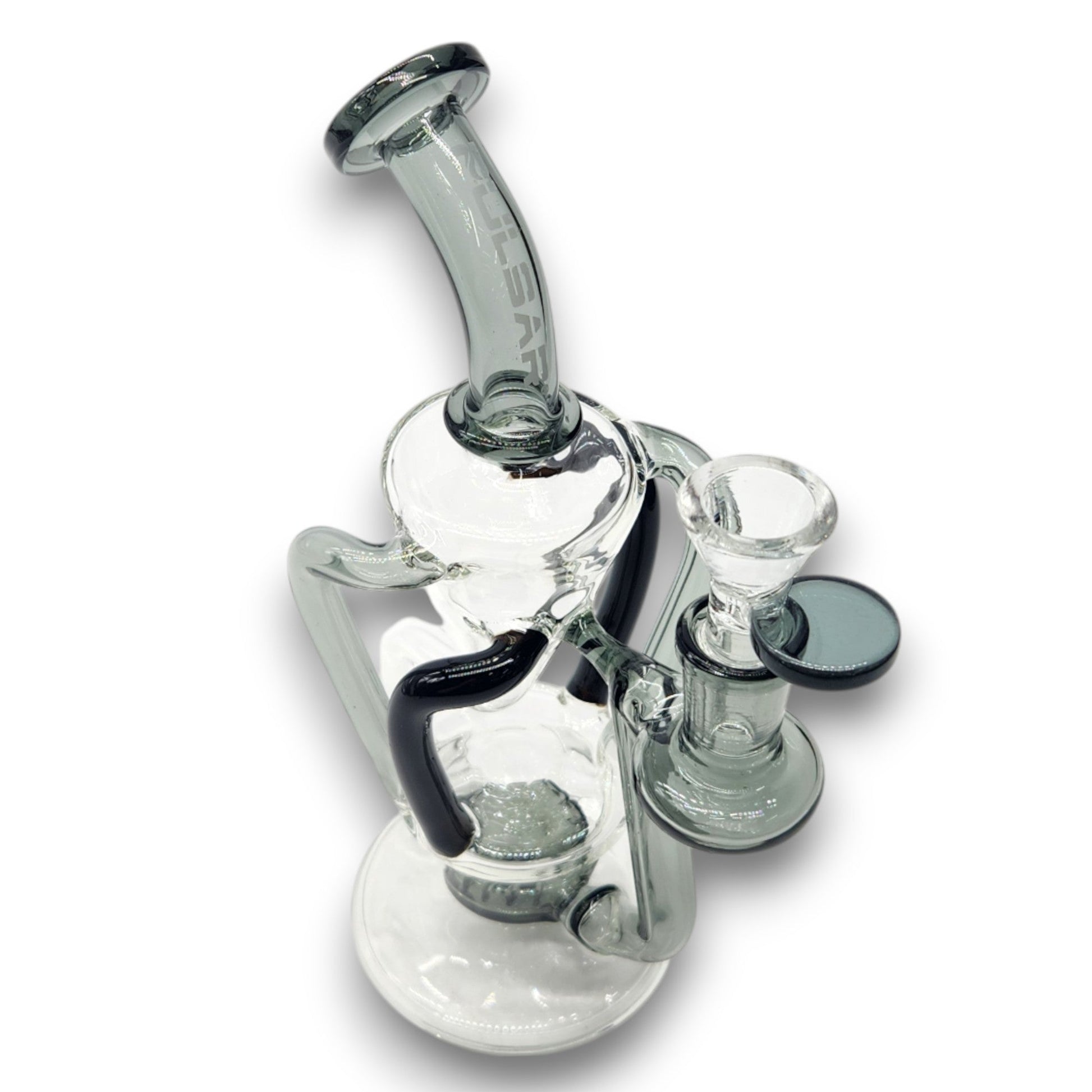 8" Pulsar 4 Tube Circ Perc Vortex Recycler Dab Rig Bong