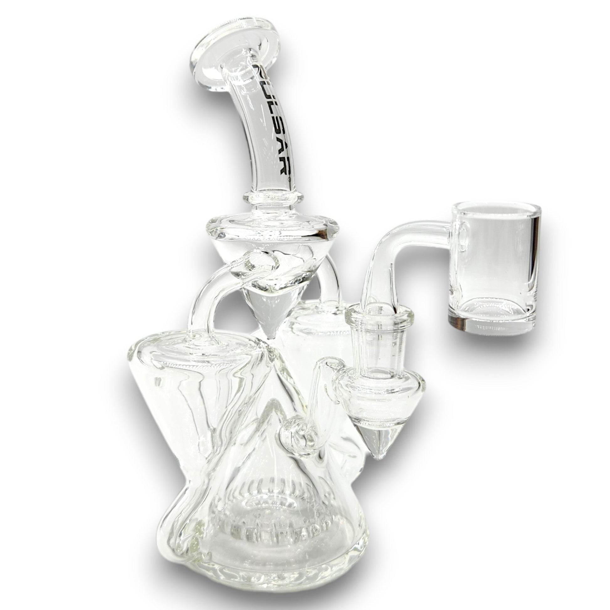 8" Pulsar Equilibrium Dual Recycler Dab Rig Bong