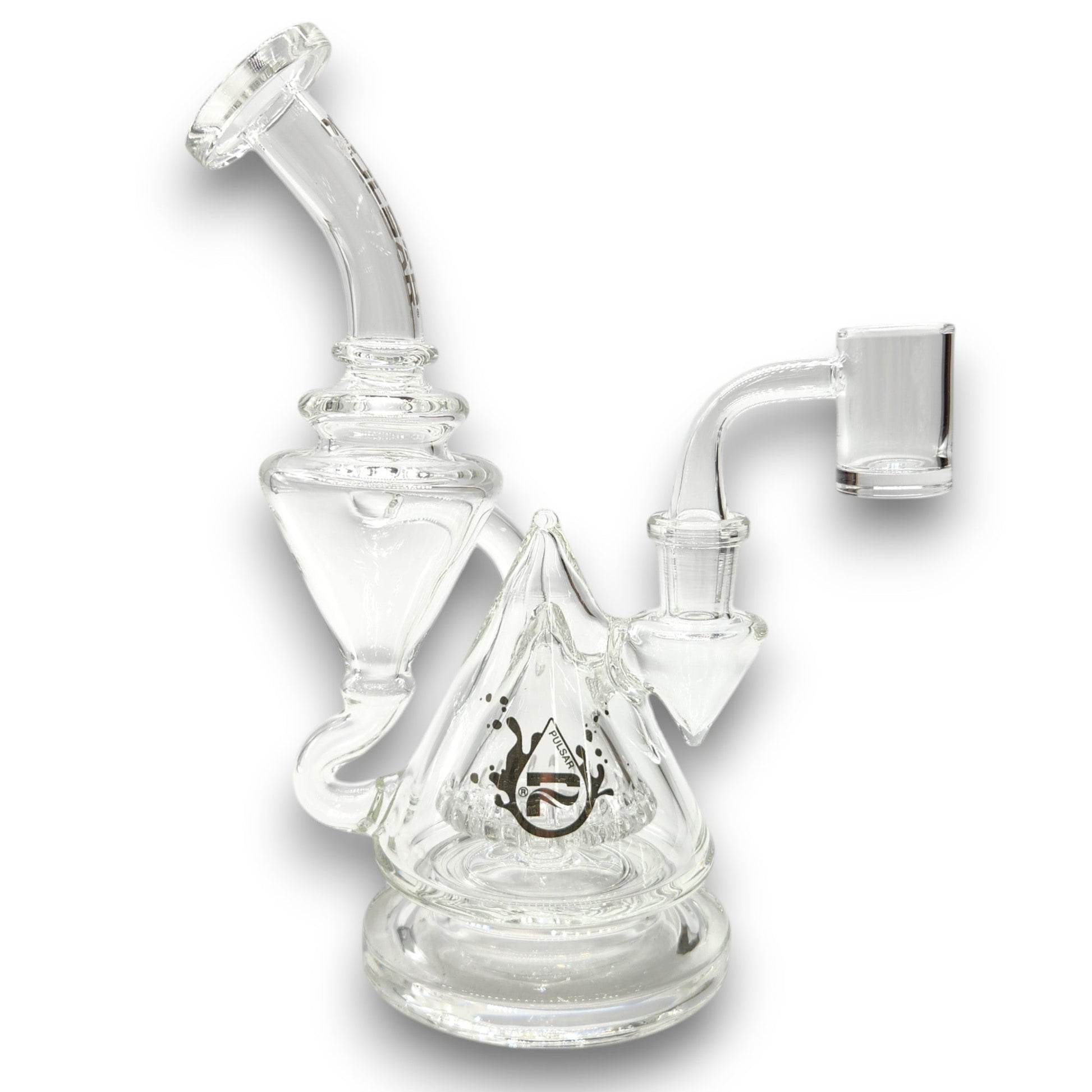8" Pulsar Pyramid Baller Recycler Rig Bong