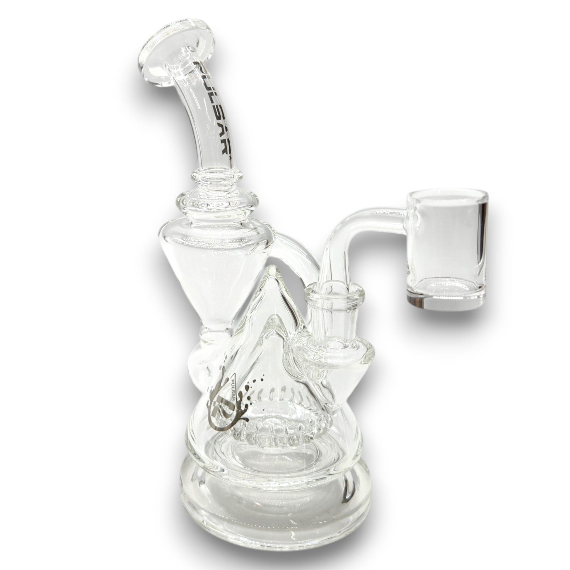 8" Pulsar Pyramid Baller Recycler Rig Bong