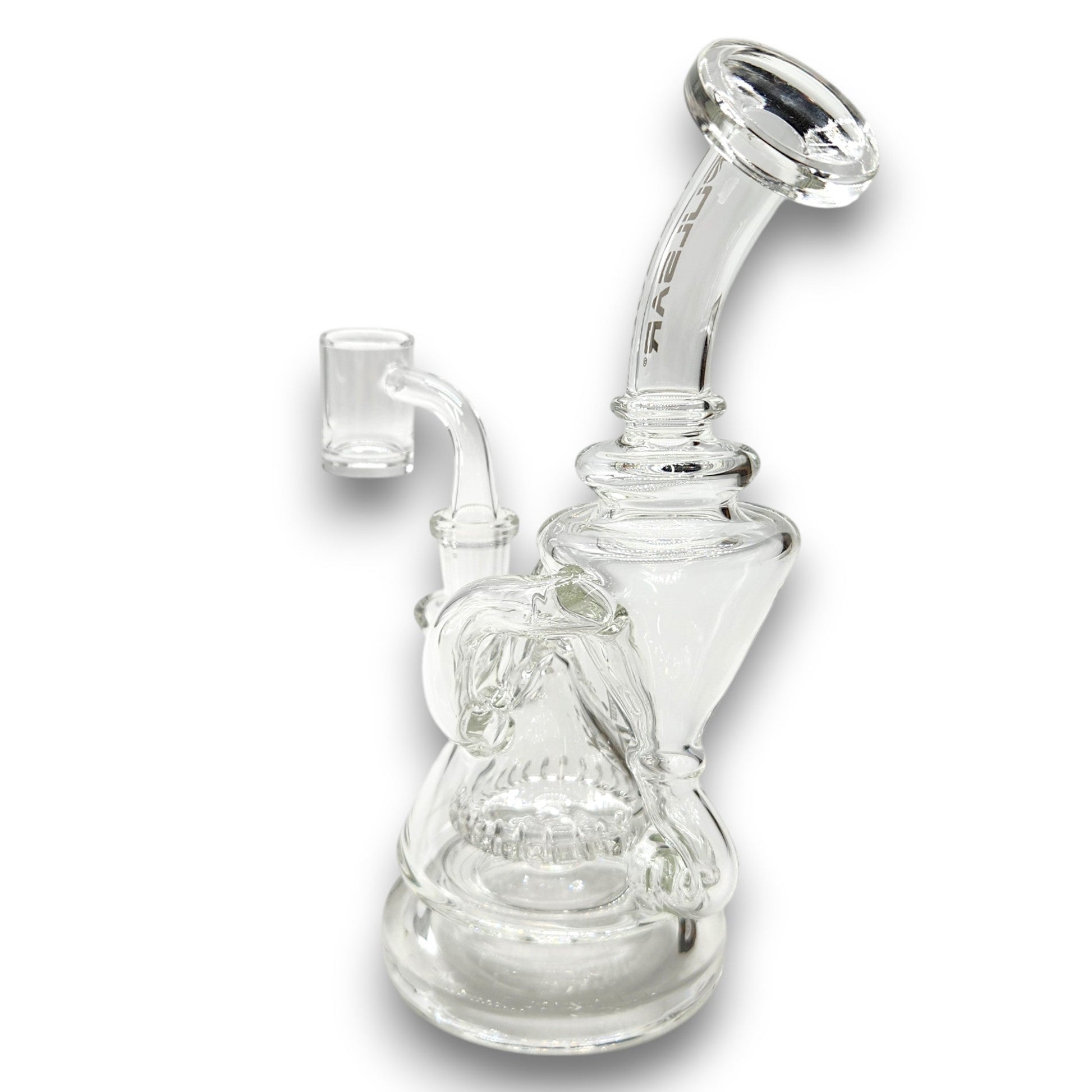 8" Pulsar Pyramid Baller Recycler Rig Bong