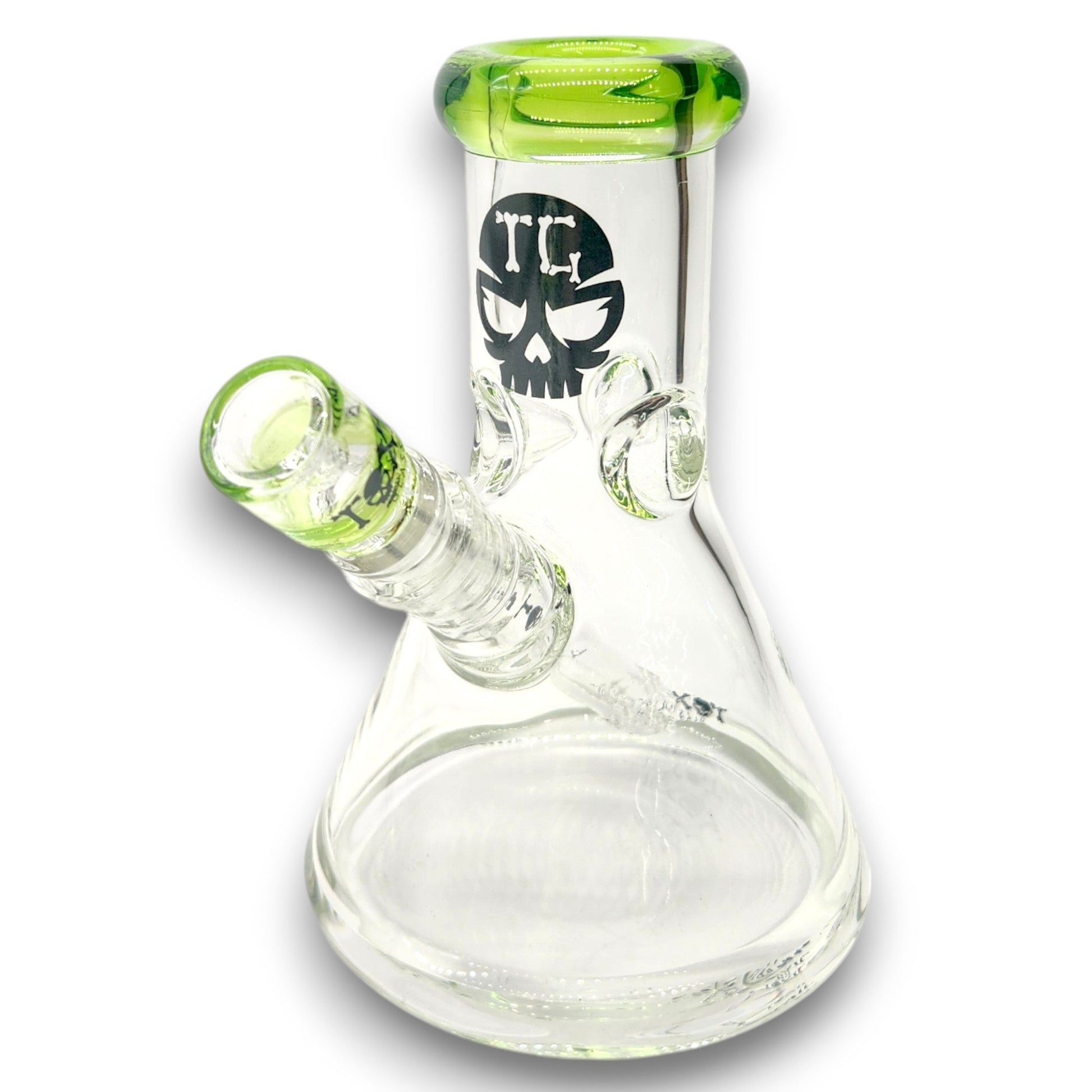 8" Toxic Glass Heavy Duty Beaker Bong