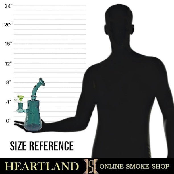 9" Aqua Works Multi Hole Perc Bell Bong