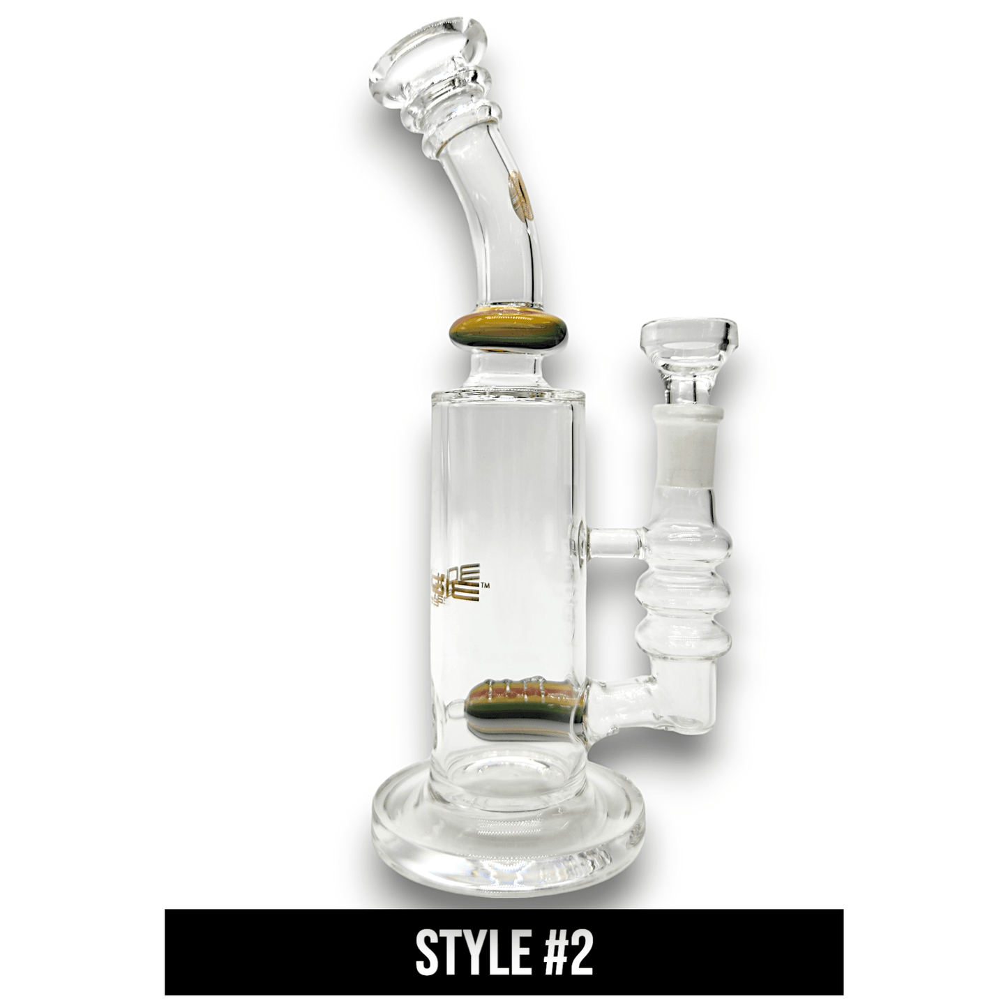 9" Bougie Inline Percolator Barrel Bong