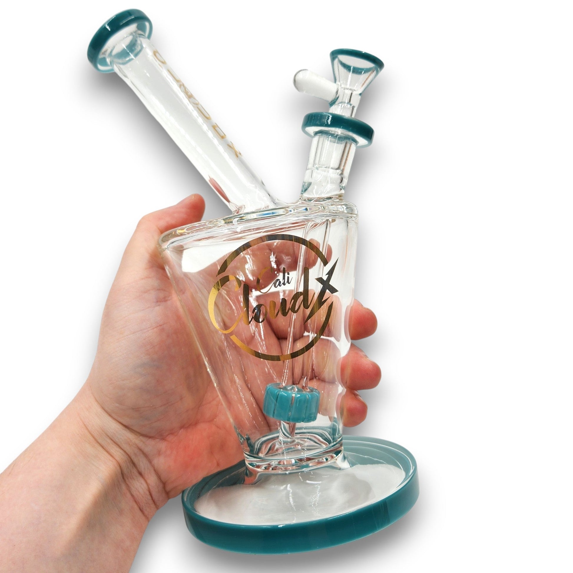 9" Cali CloudX Circ Perc Volcano Barrel Bong