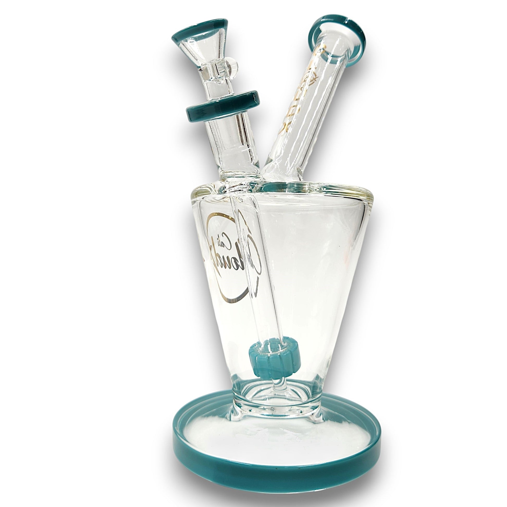 9" Cali CloudX Circ Perc Volcano Barrel Bong