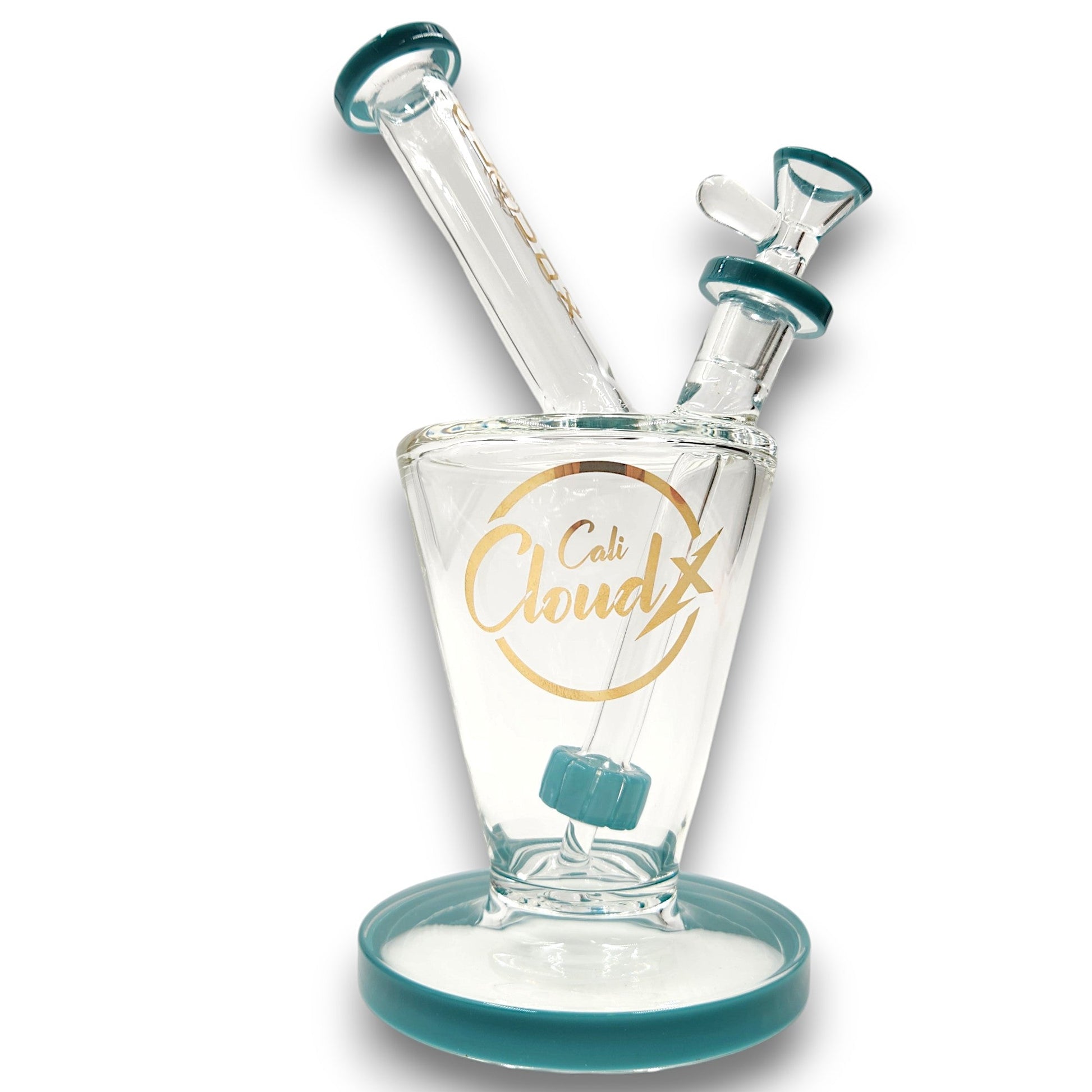 9" Cali CloudX Circ Perc Volcano Barrel Bong