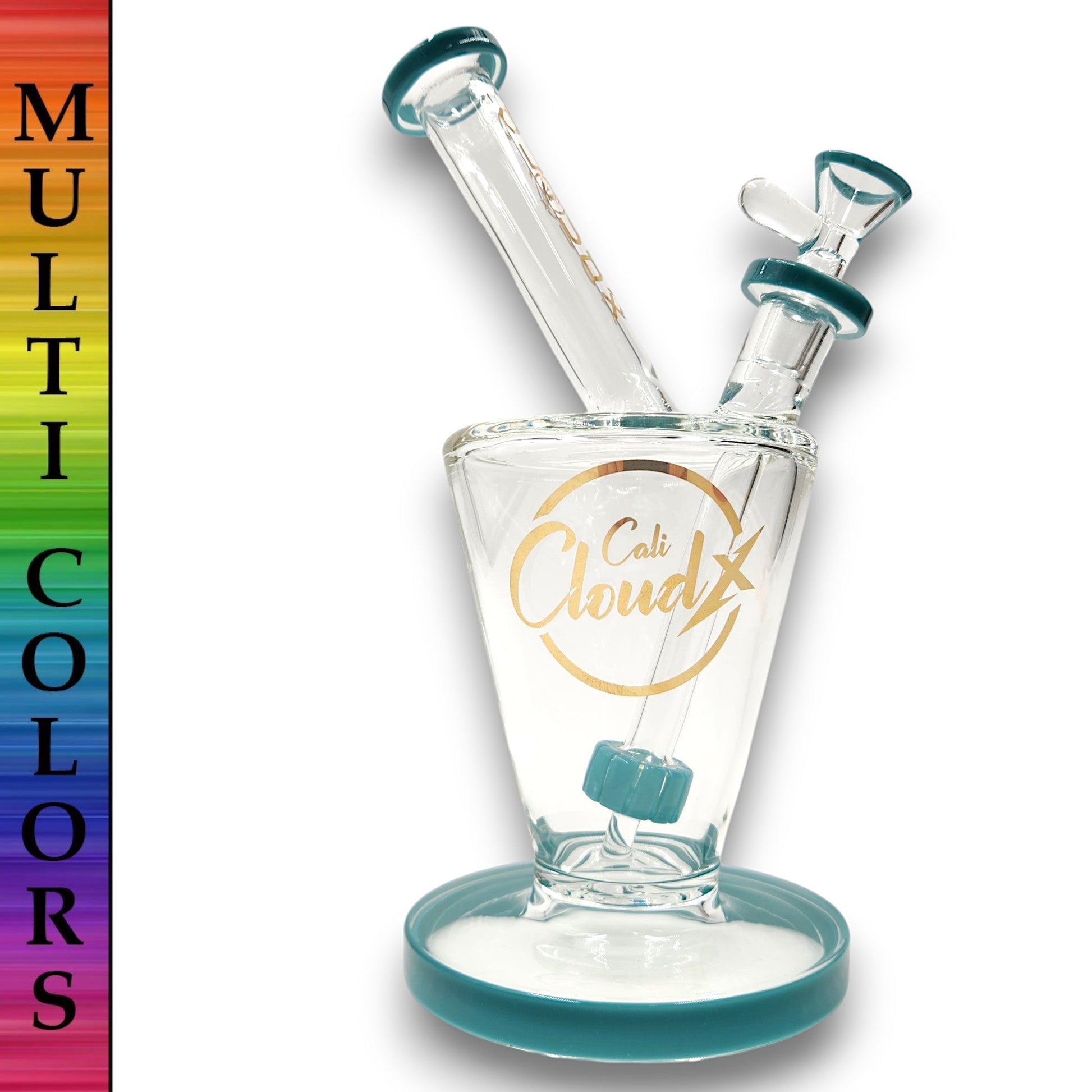 9" Cali CloudX Circ Perc Volcano Barrel Bong