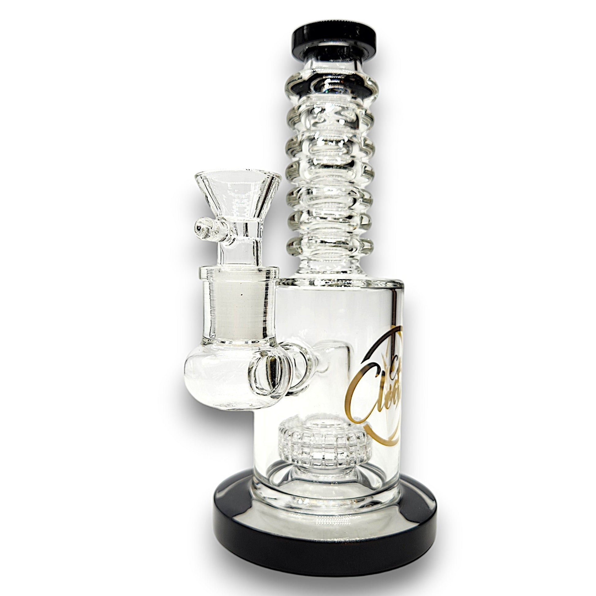 9" Cali CloudX Matrix UFO Perc Straight Tube Barrel Bong