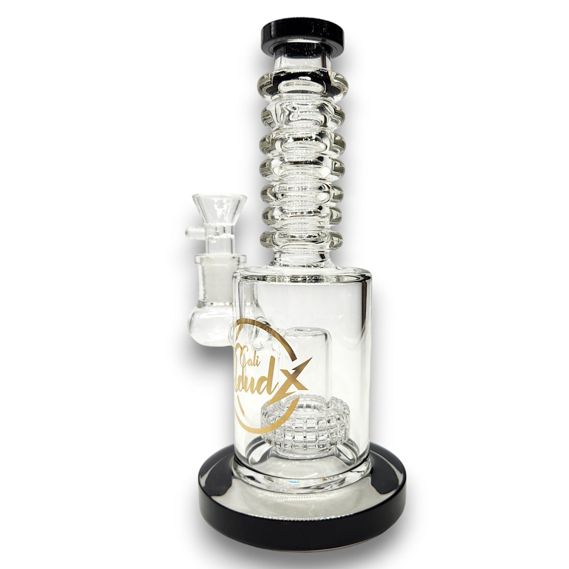 9" Cali CloudX Matrix UFO Perc Straight Tube Barrel Bong