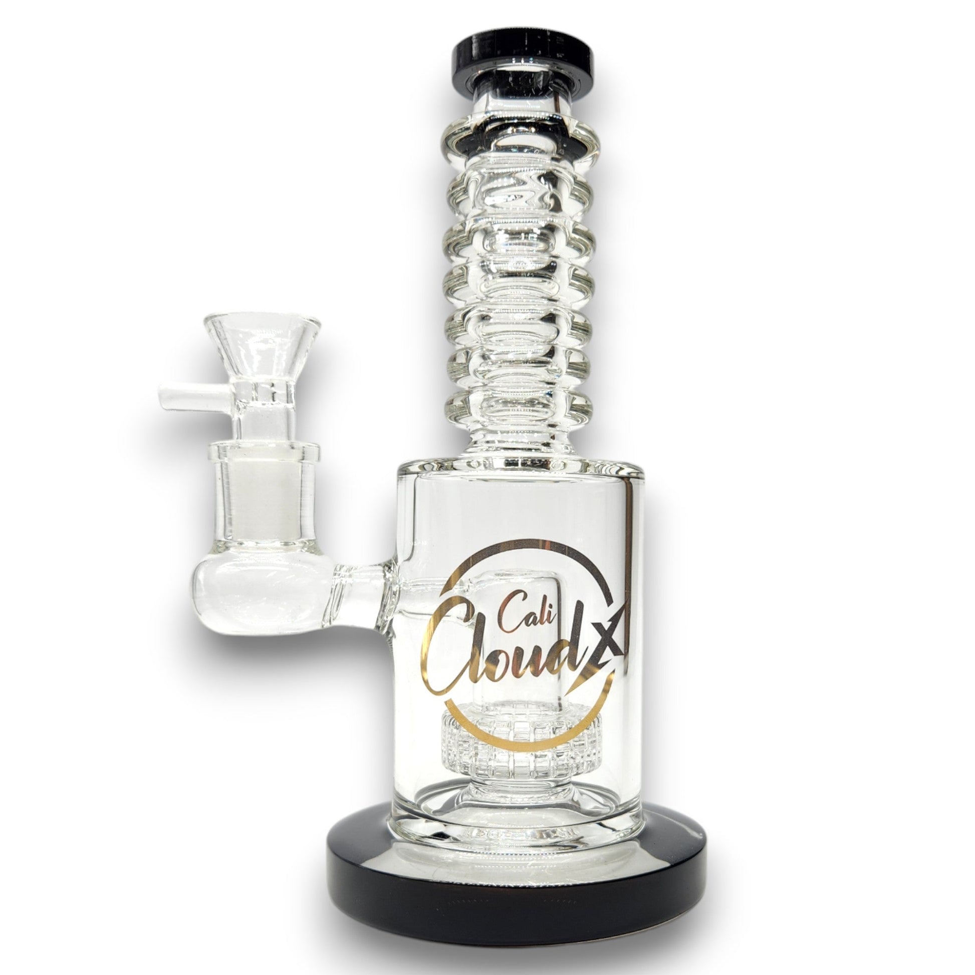 9" Cali CloudX Matrix UFO Perc Straight Tube Barrel Bong