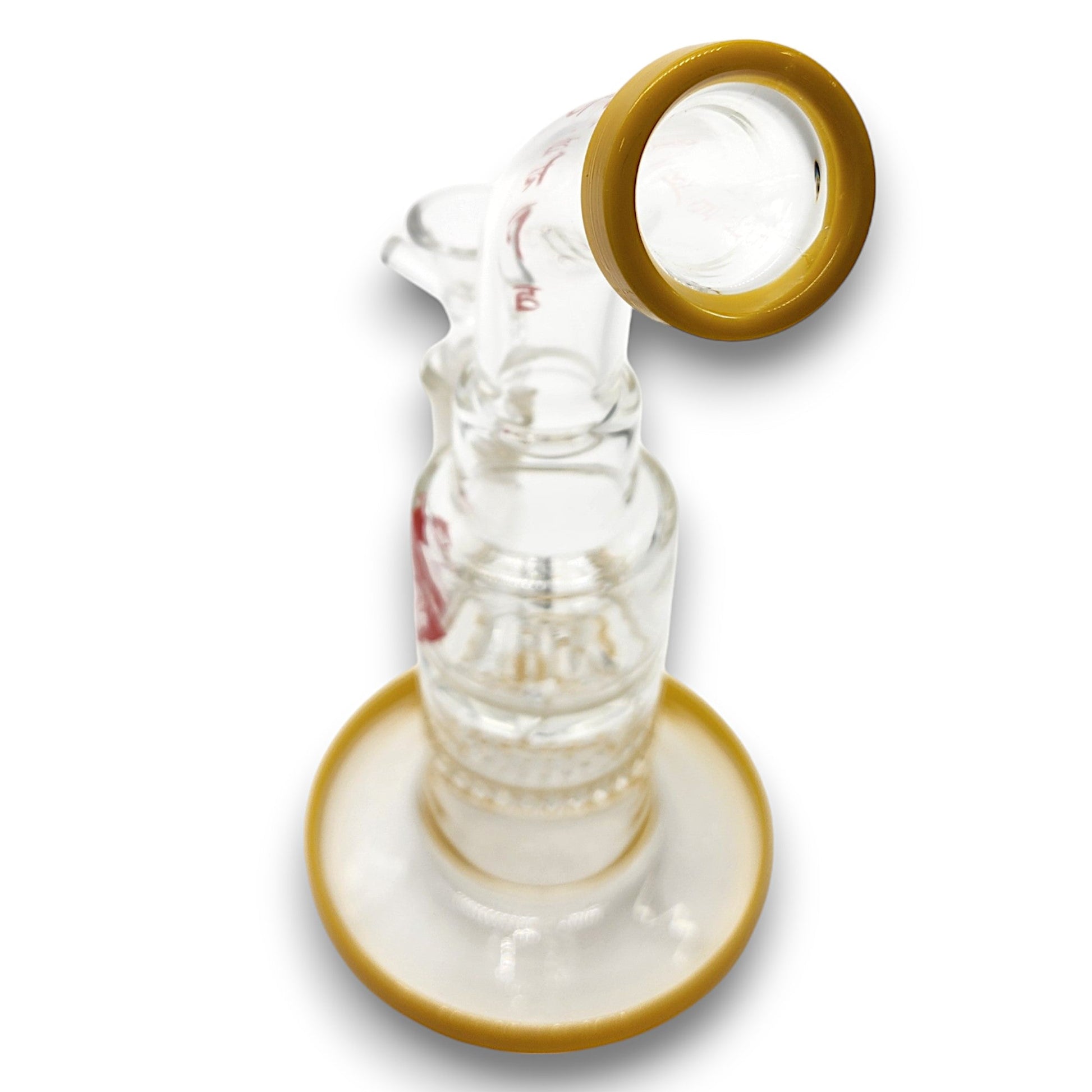 9" Chakra Bent Neck Turbine Vortex and Honeycomb Perc Bong