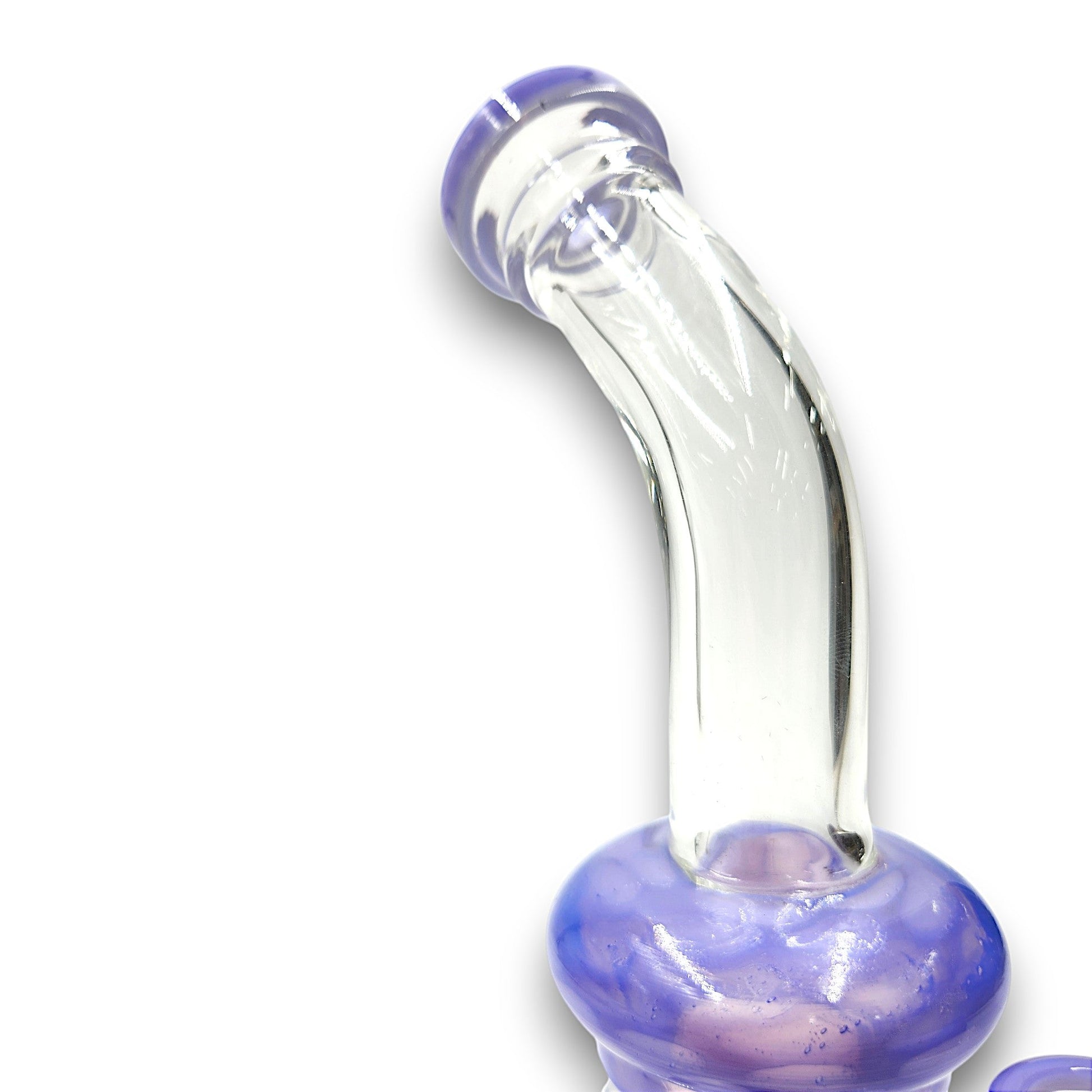 9" Circ Perc Colored Angle Mouth Dab Rig Bong