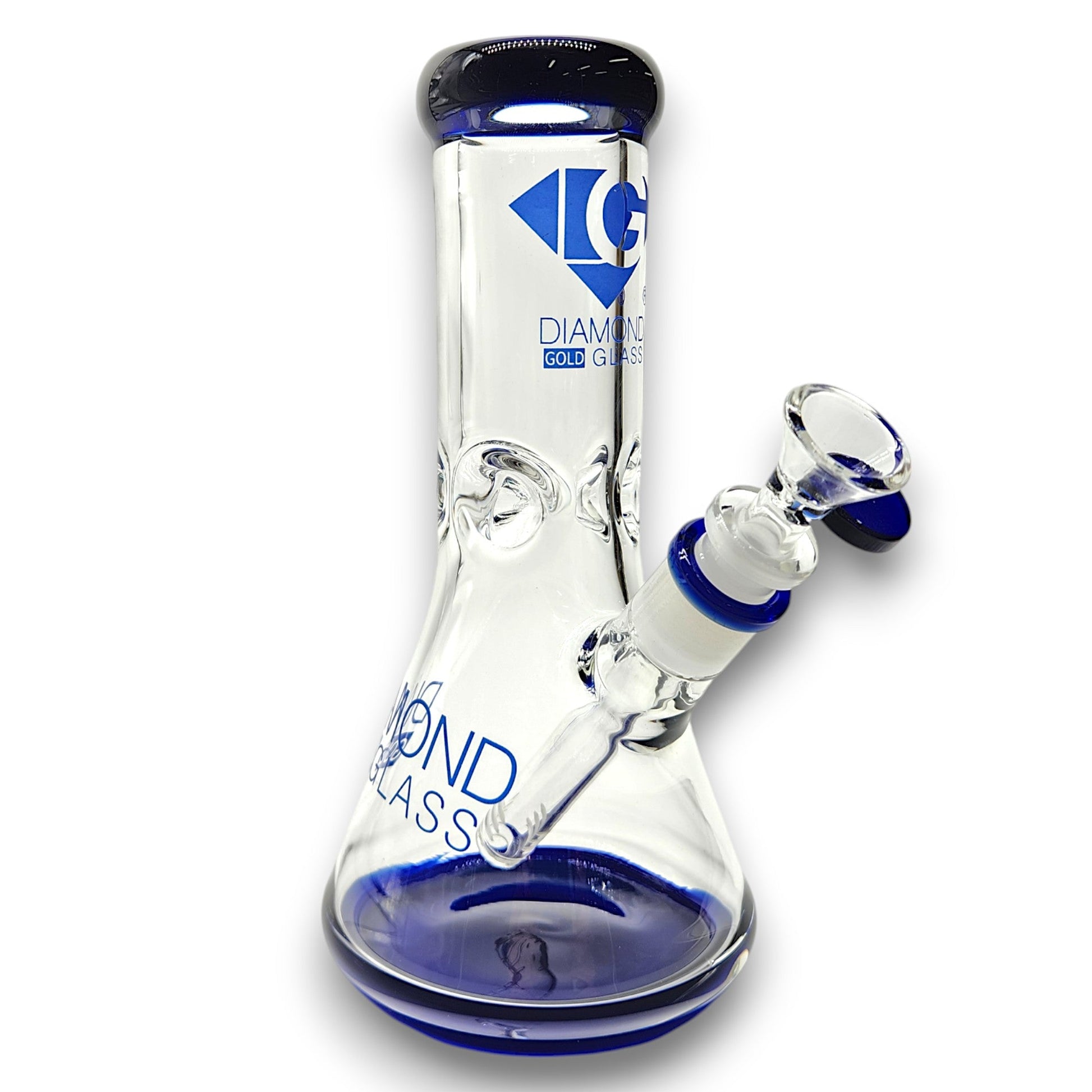 9" Diamond Glass Heavy Duty Beaker Bong