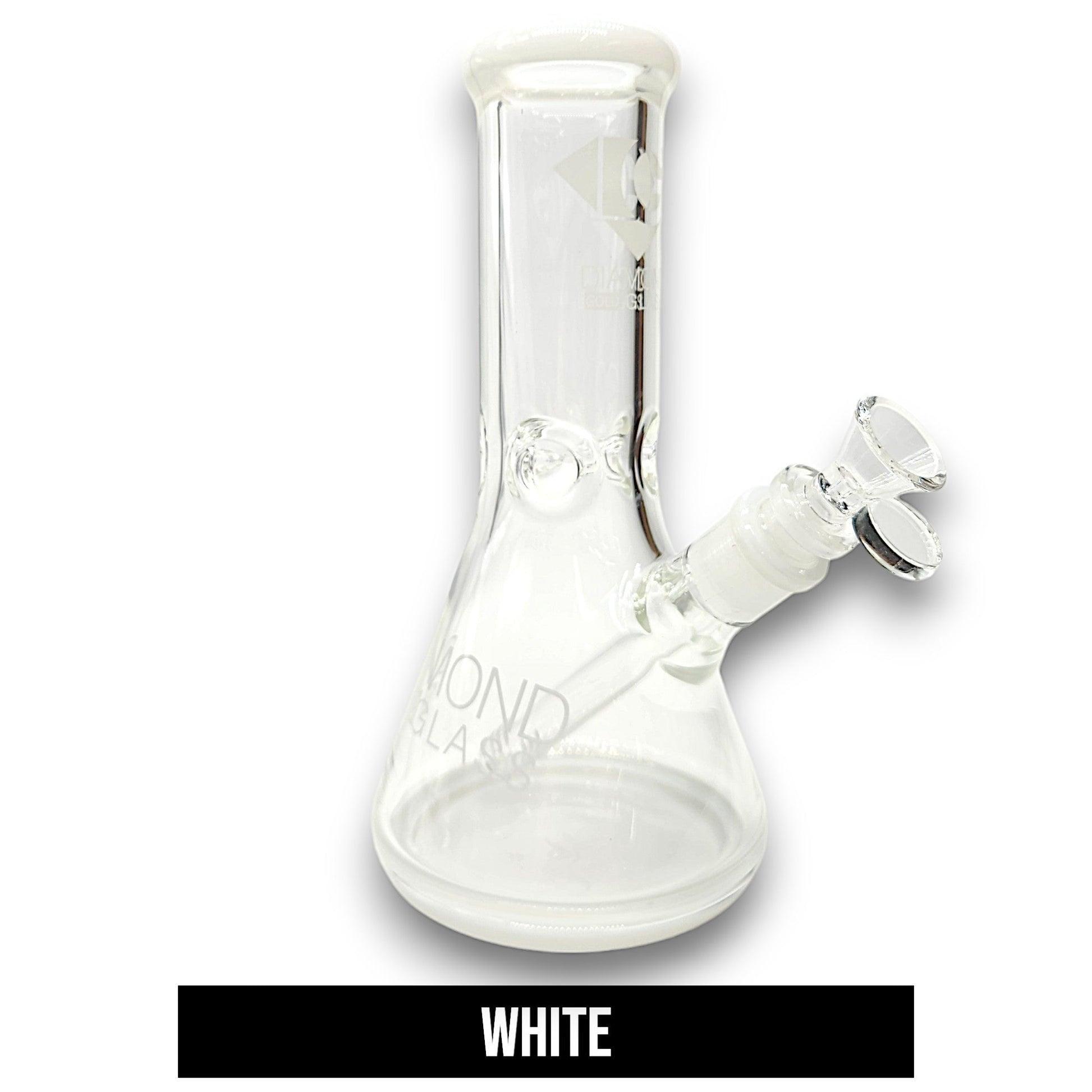 9" Diamond Glass Heavy Duty Beaker Bong