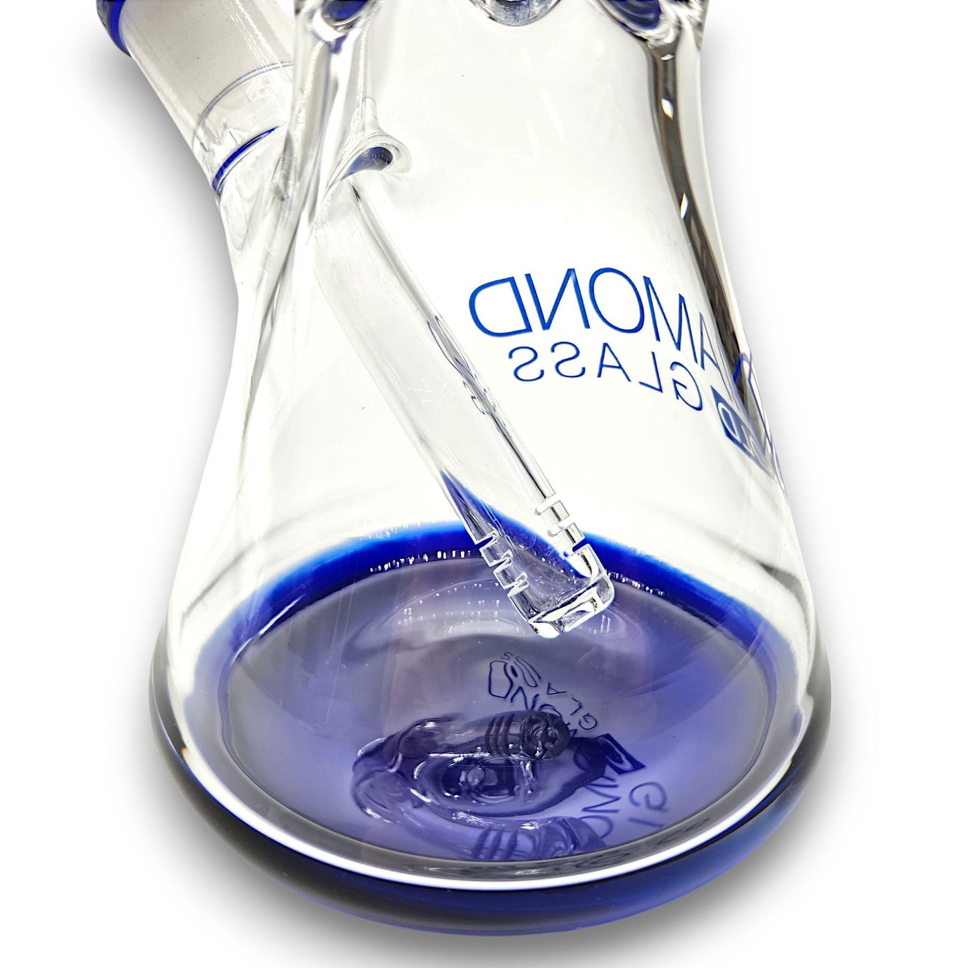 9" Diamond Glass Heavy Duty Beaker Bong