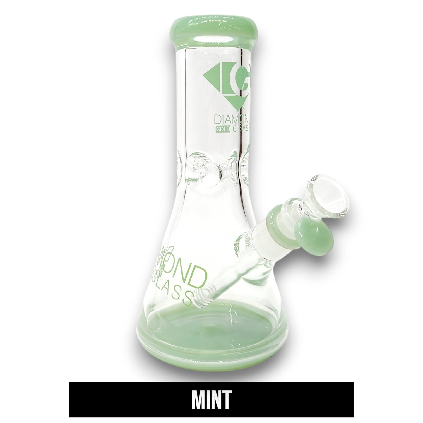 9" Diamond Glass Heavy Duty Beaker Bong