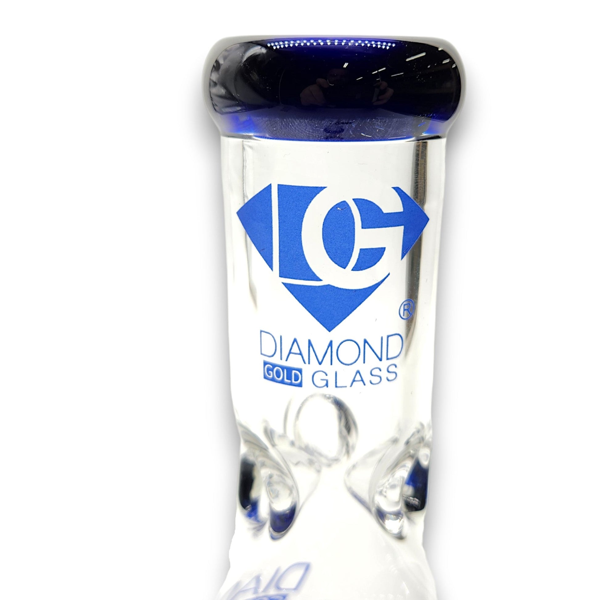 9" Diamond Glass Heavy Duty Beaker Bong