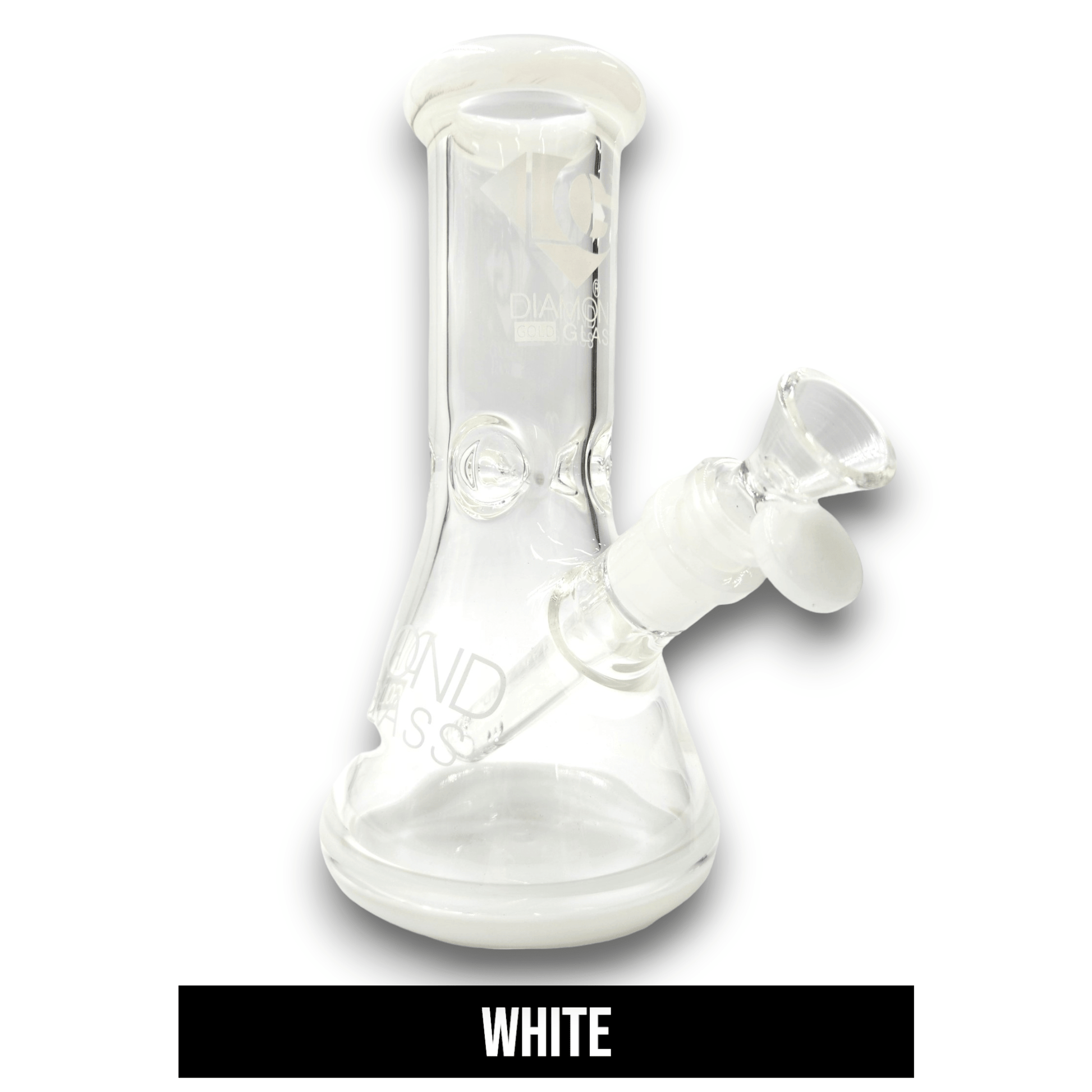 9" Diamond Glass Heavy Duty Beaker Bong