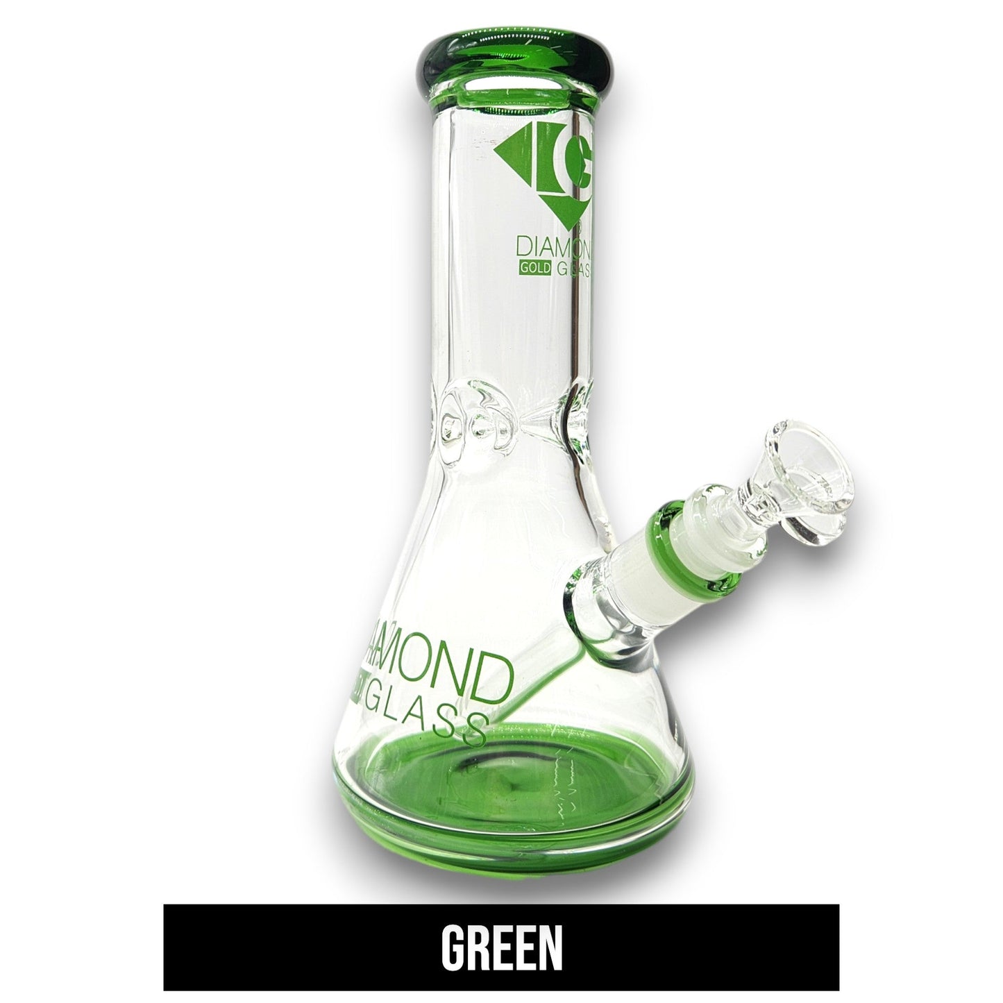 9" Diamond Glass Heavy Duty Beaker Bong