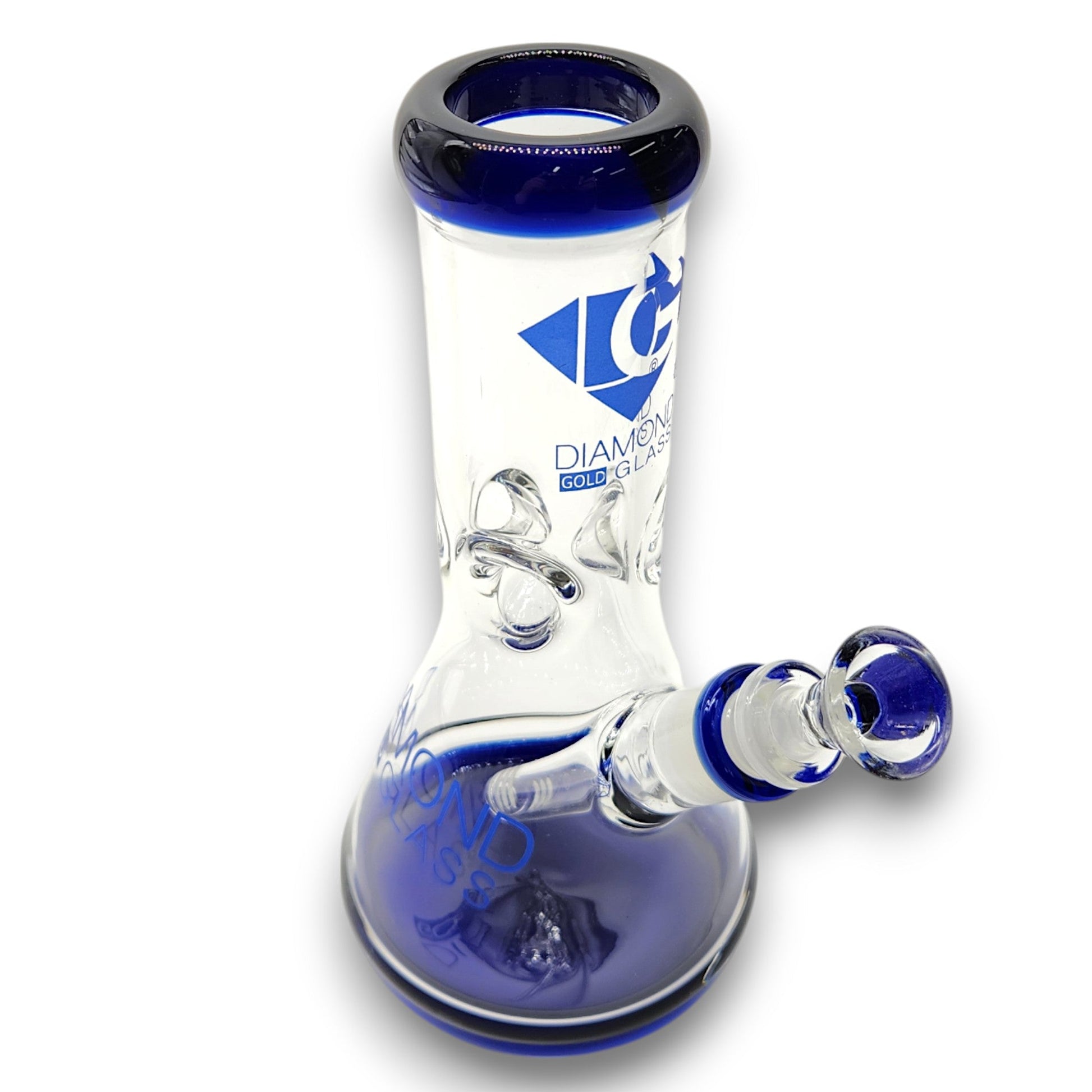 9" Diamond Glass Heavy Duty Beaker Bong