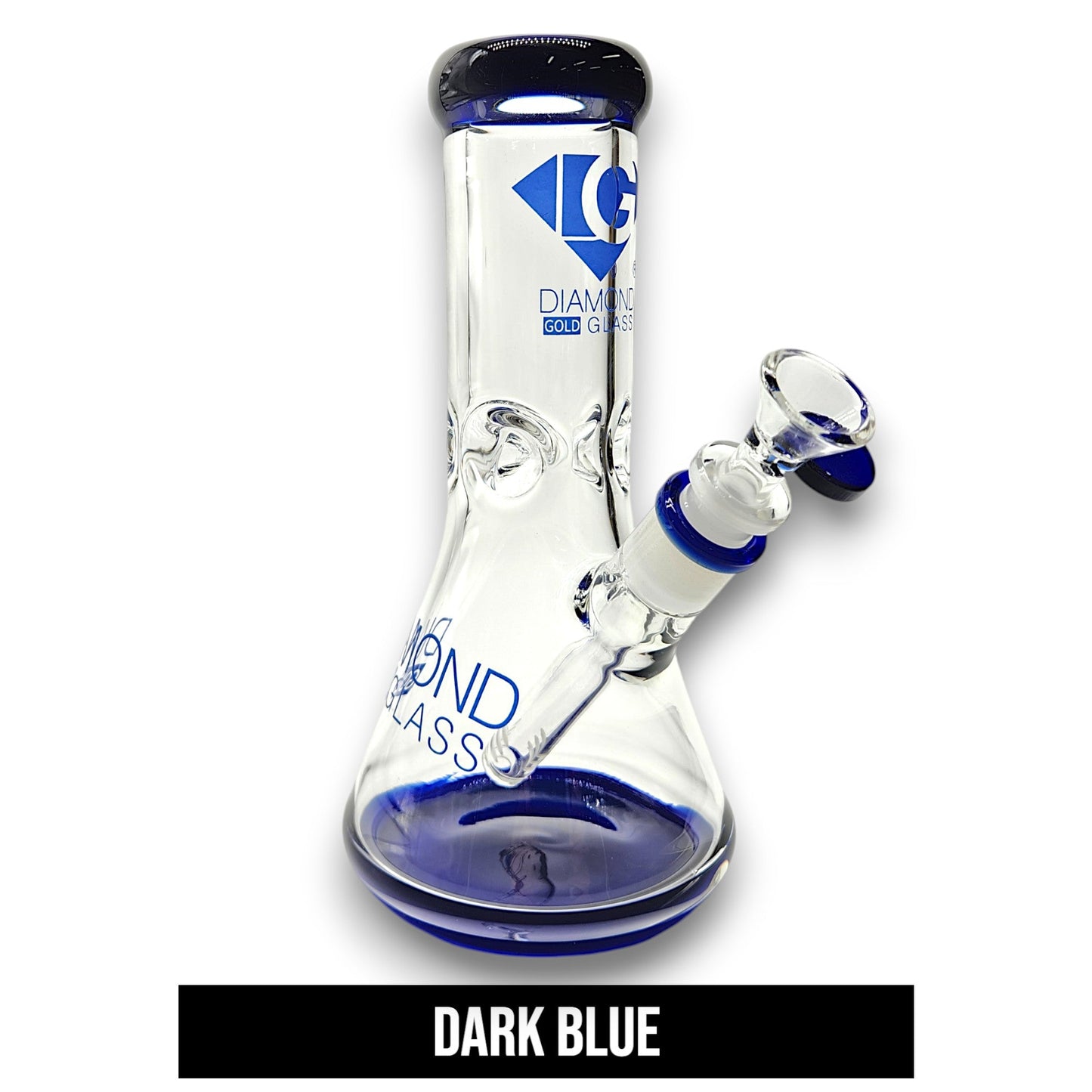 9" Diamond Glass Heavy Duty Beaker Bong