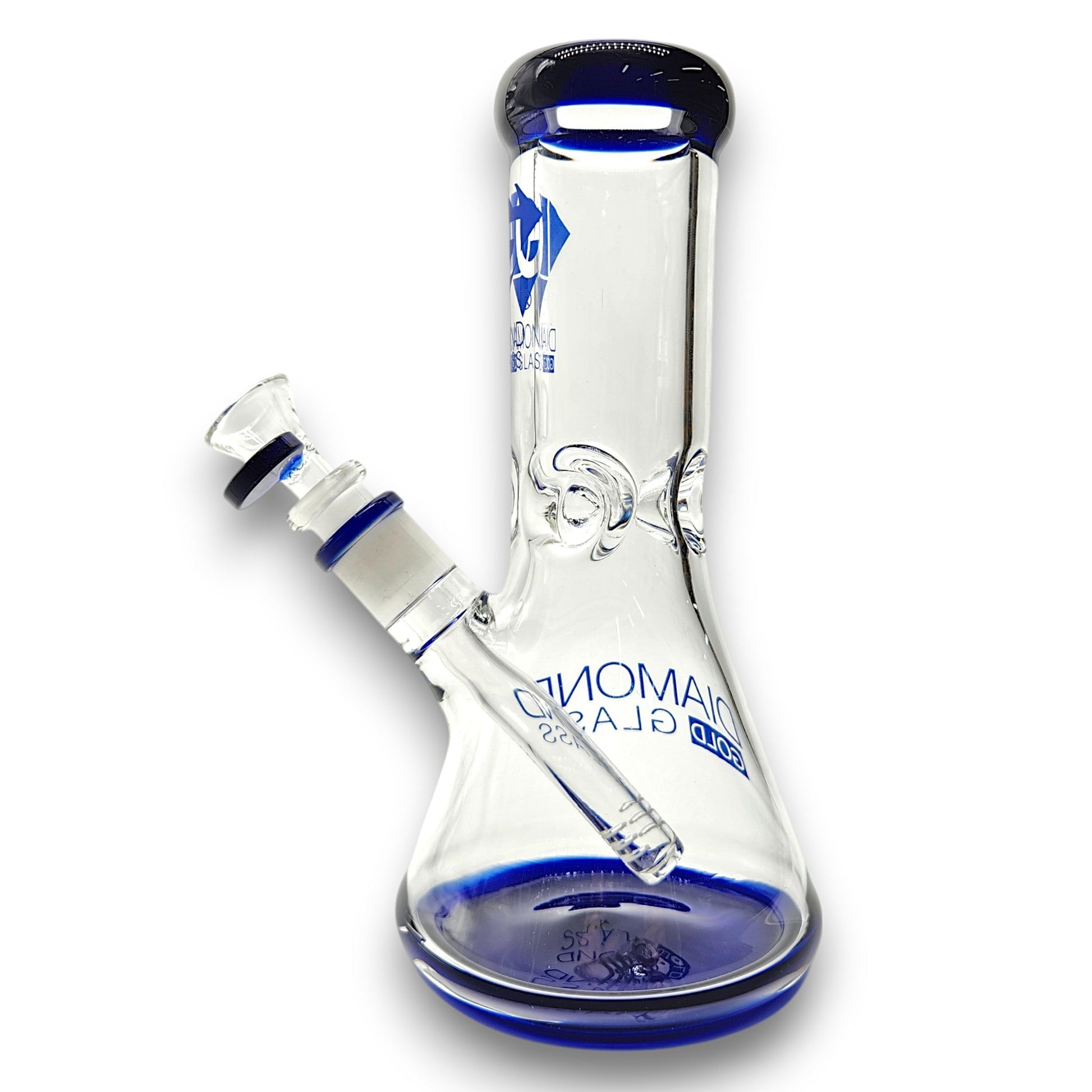 9" Diamond Glass Heavy Duty Beaker Bong