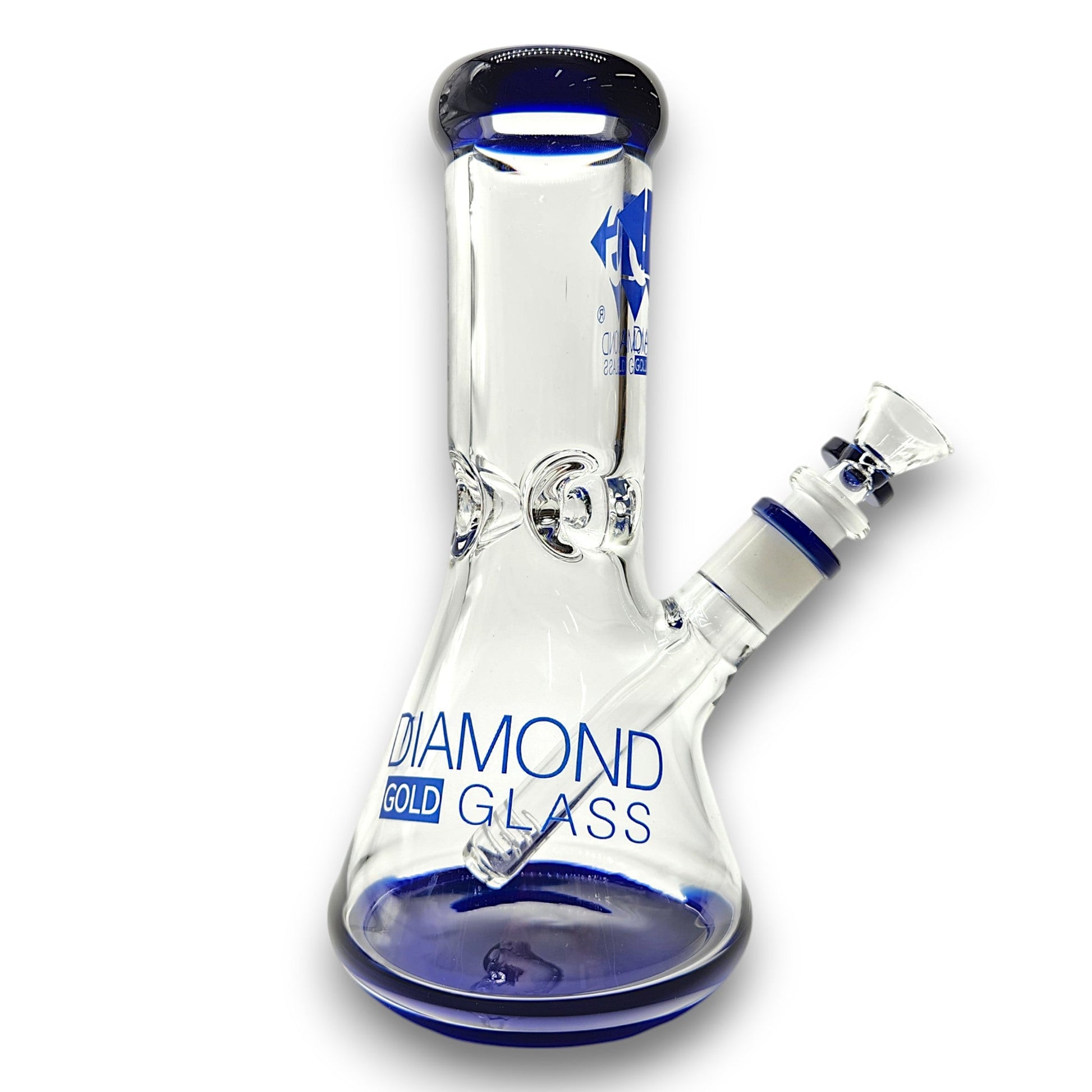 9" Diamond Glass Heavy Duty Beaker Bong