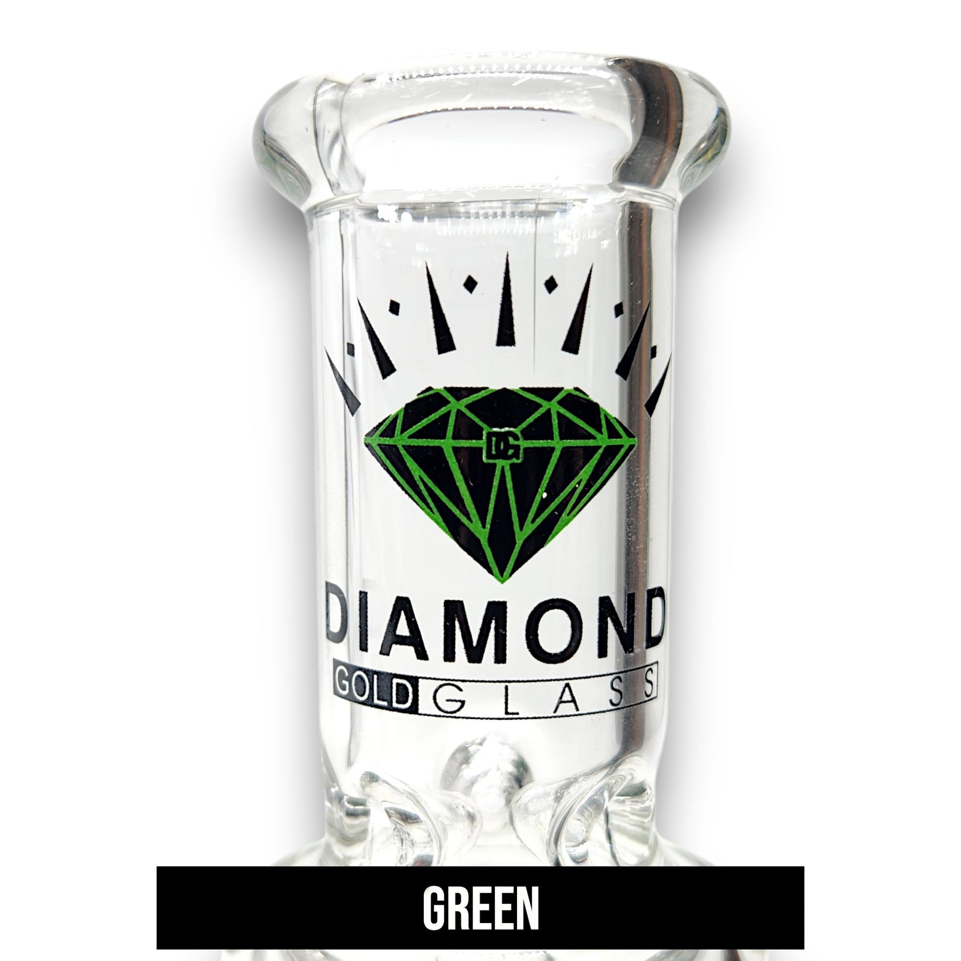 9" Diamond Gold Glass UFO Percolator Small Beaker