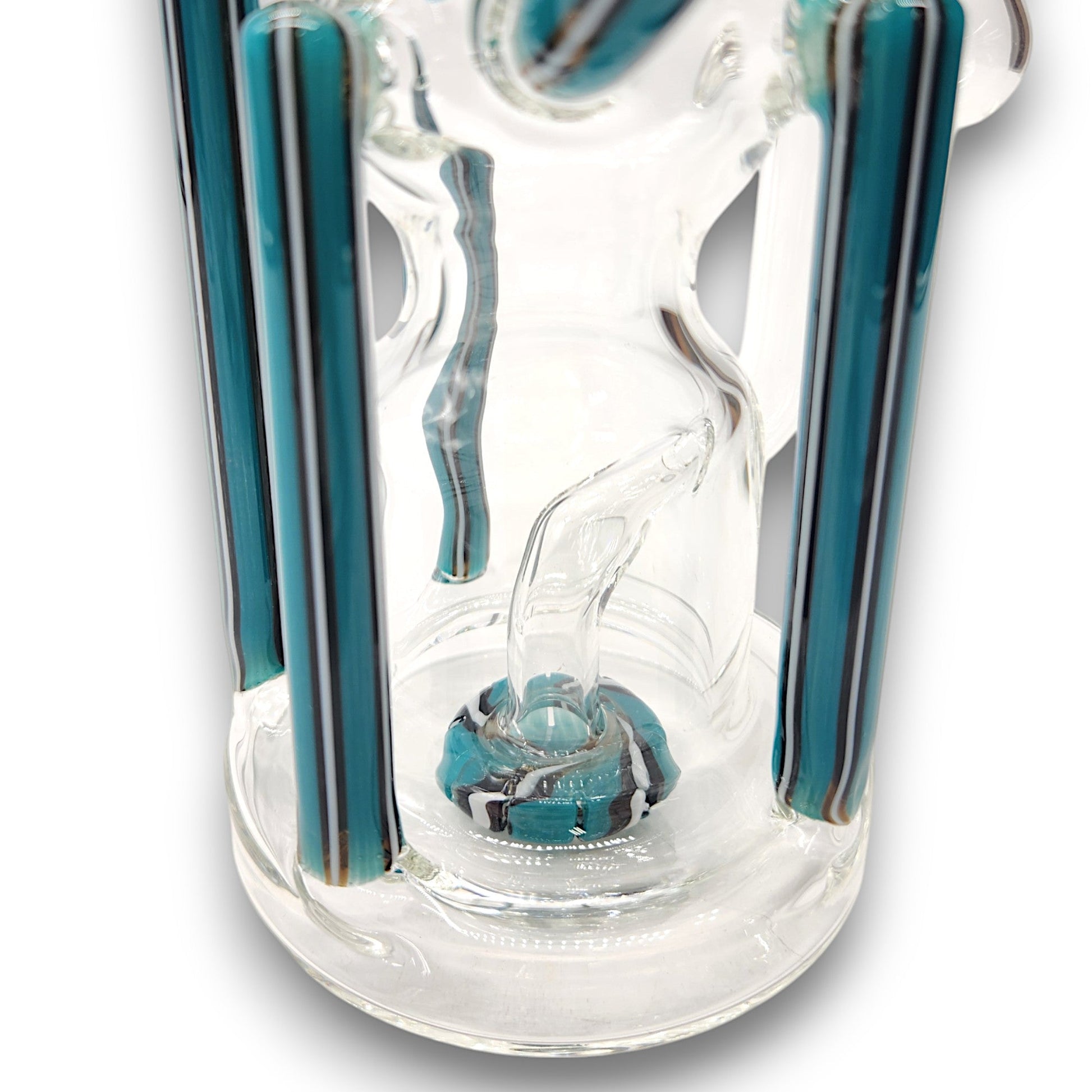 9" Pulsar Mini Space Station Circ Perc Recycler Dab Rig Bong