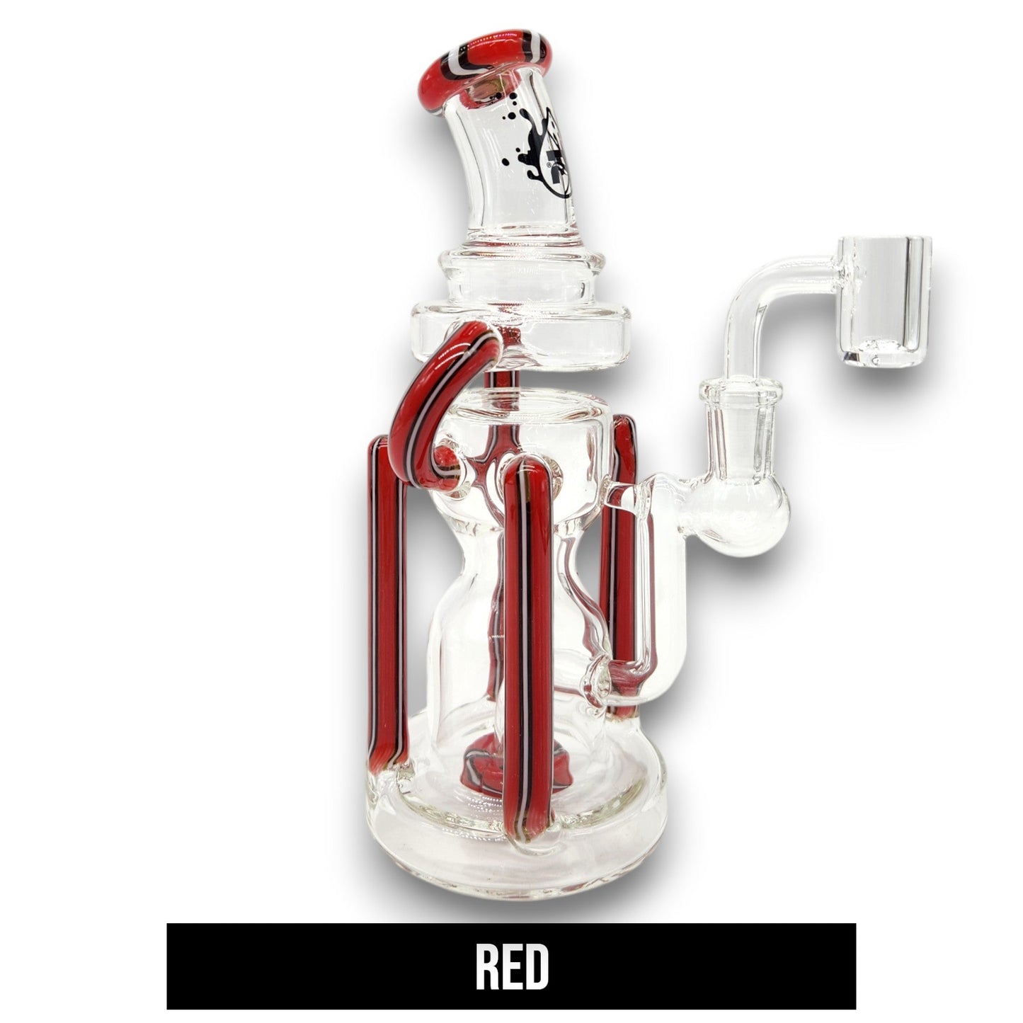 9" Pulsar Mini Space Station Circ Perc Recycler Dab Rig Bong