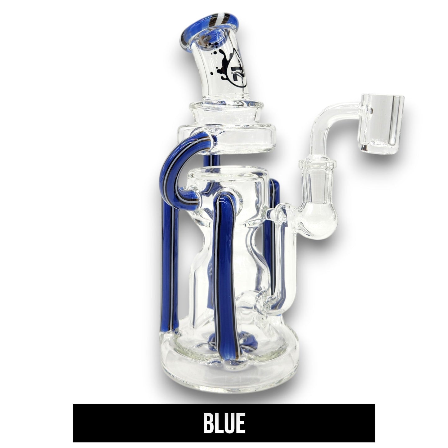 9" Pulsar Mini Space Station Circ Perc Recycler Dab Rig Bong