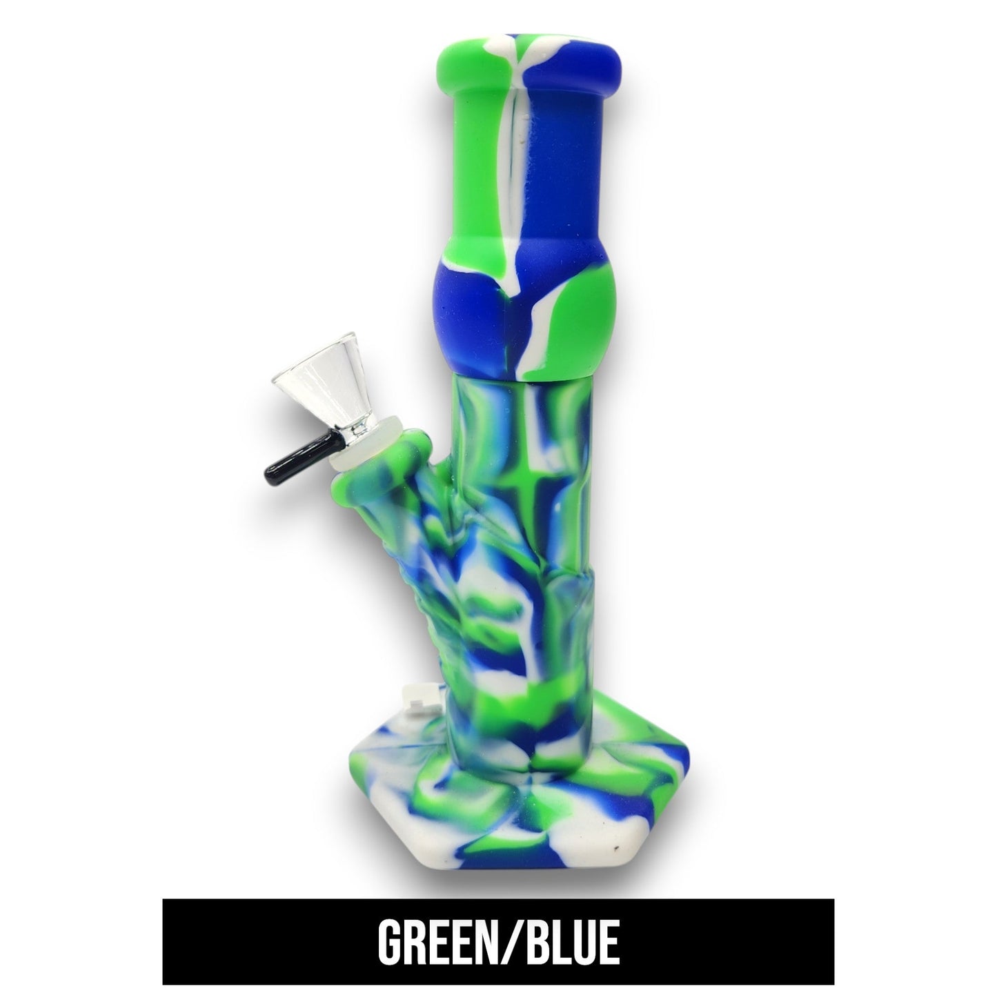 9" Silicone Straight Tube Bong