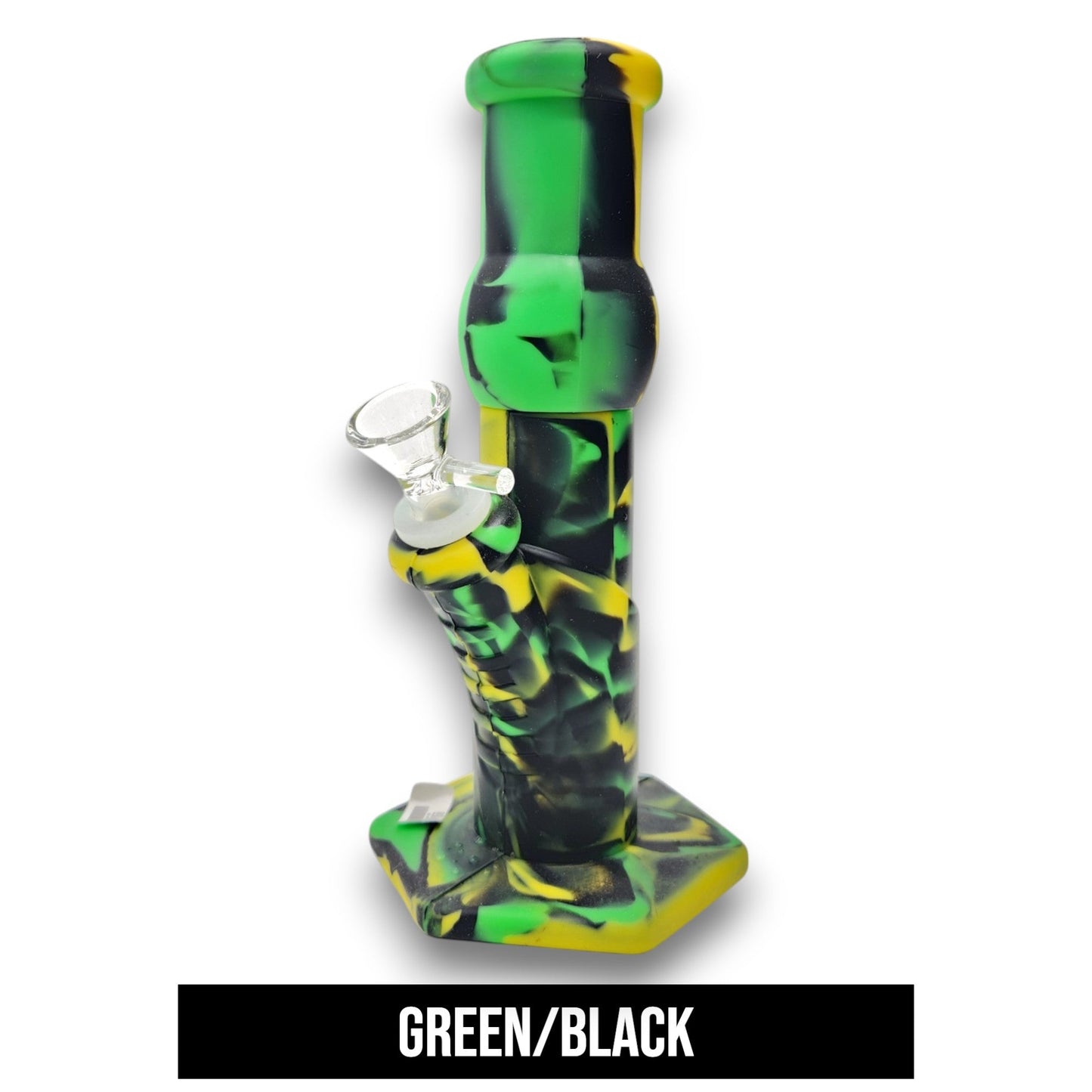 9" Silicone Straight Tube Bong