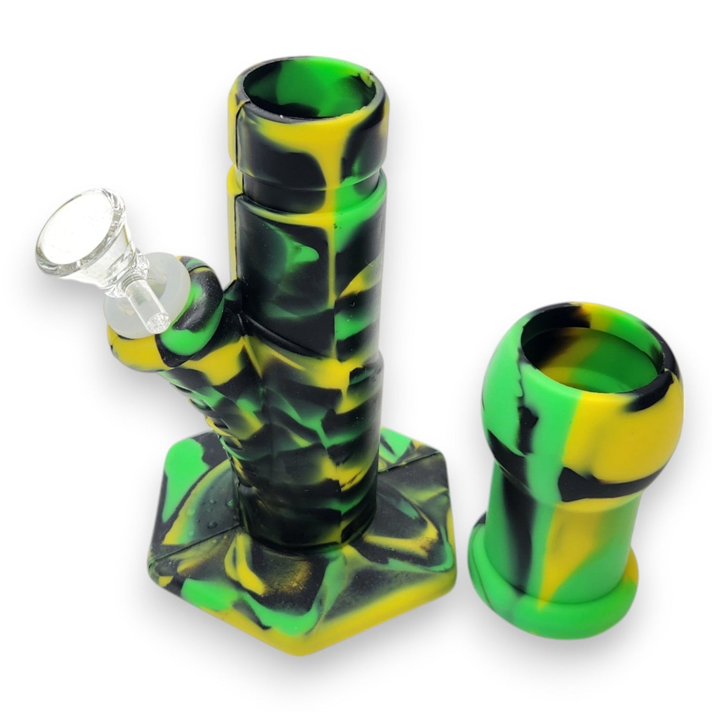 9" Silicone Straight Tube Bong