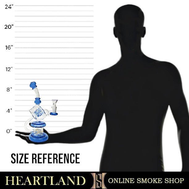 9.5" Cali CloudX Dice Circ Perc Bong