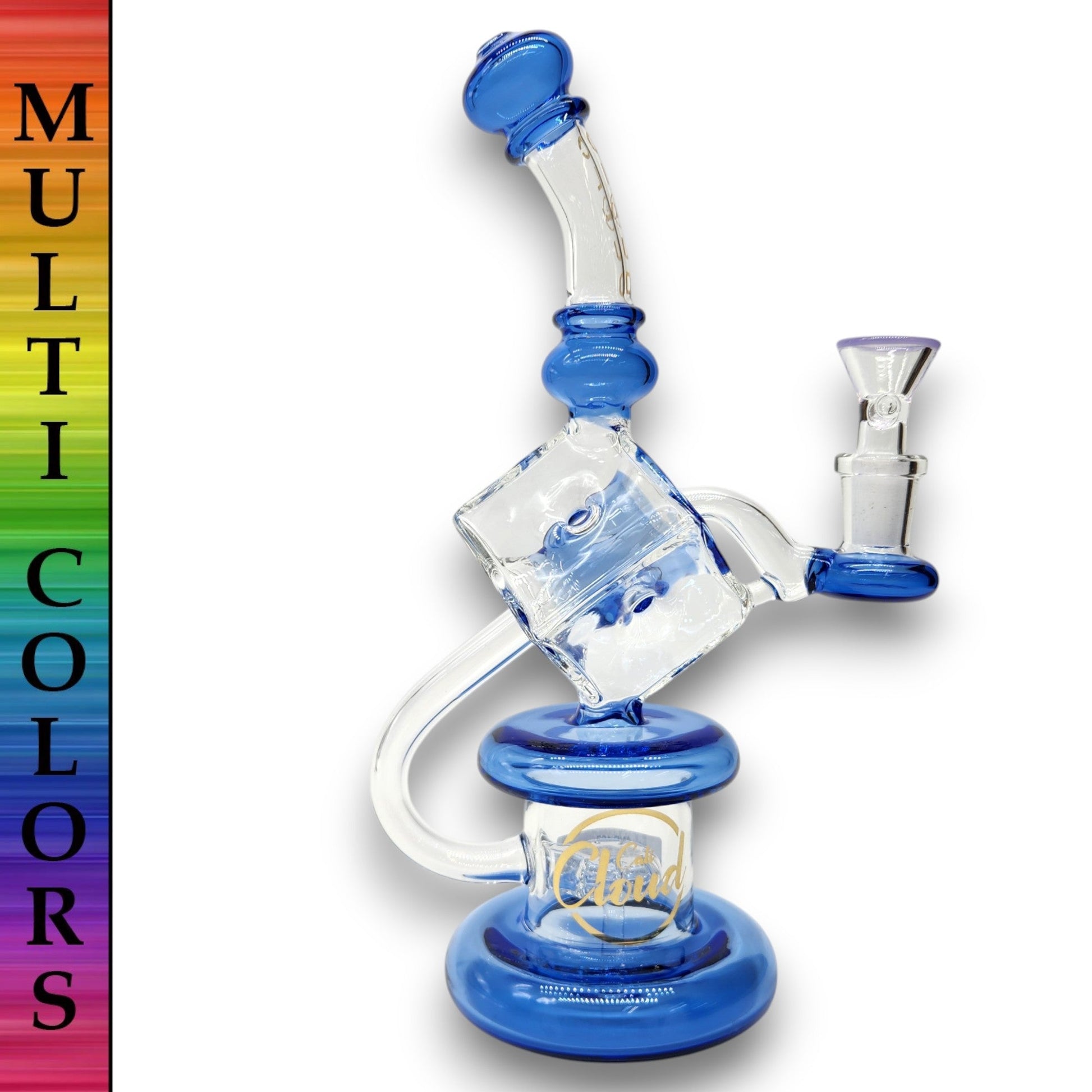 9.5" Cali CloudX Dice Circ Perc Bong